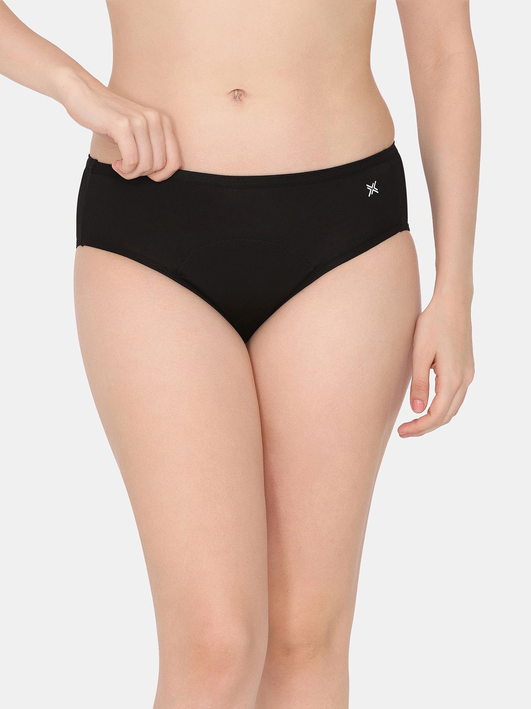 

LAVOS Women Mid-Rise Leak-Proof Period Panty Briefs, Black