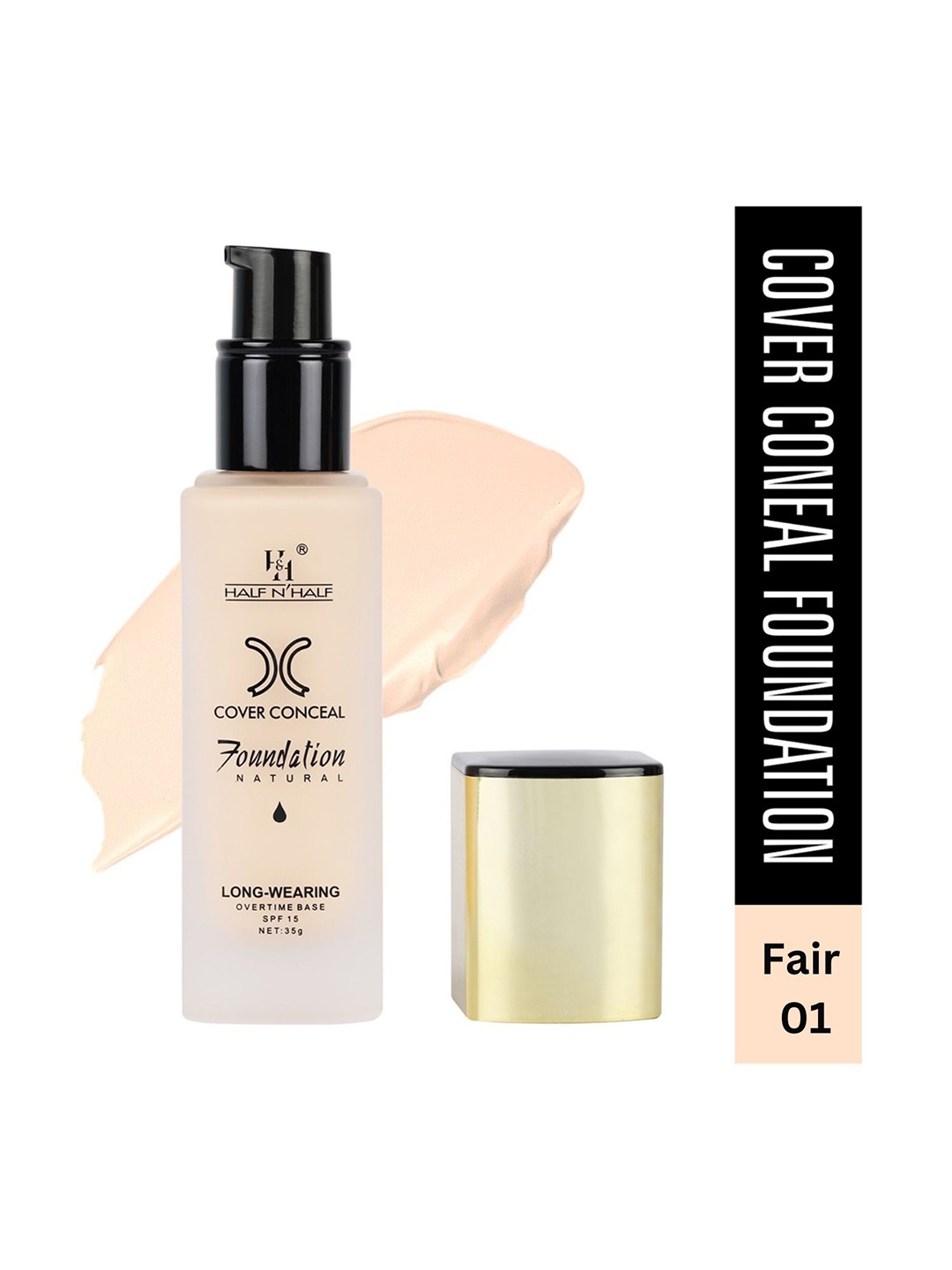 

Half N Half Cream-Coloured Concealer Foundation with SPF 15 35g