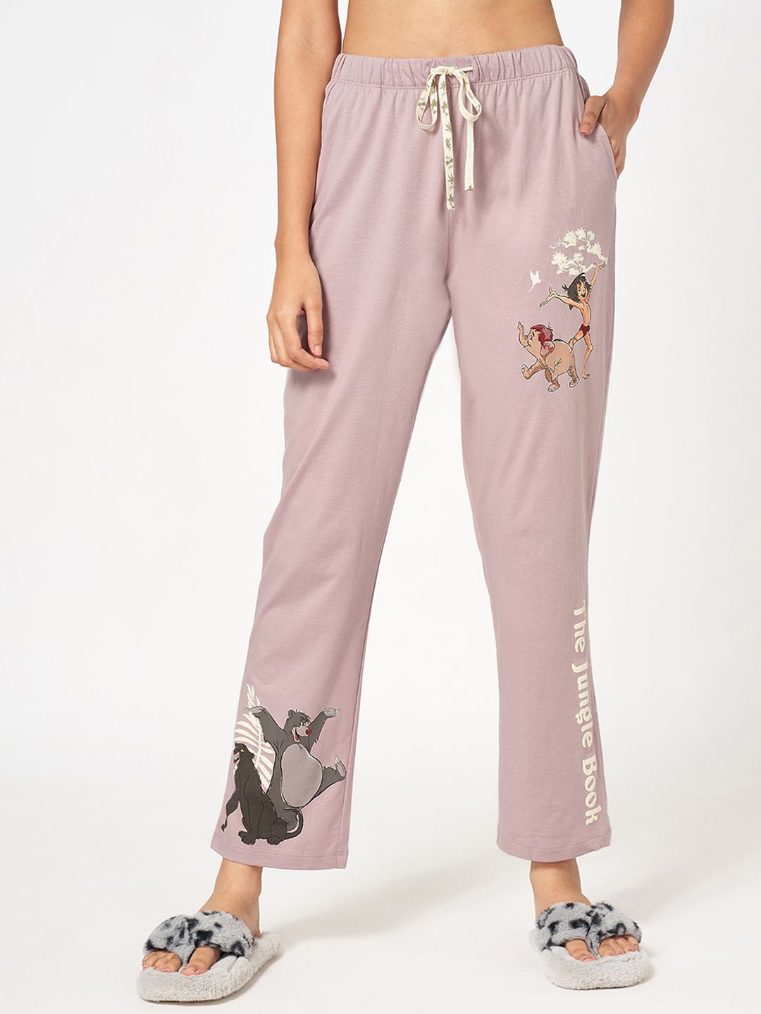 

Dreamz by Pantaloons Printed Lounge Pants, Mauve