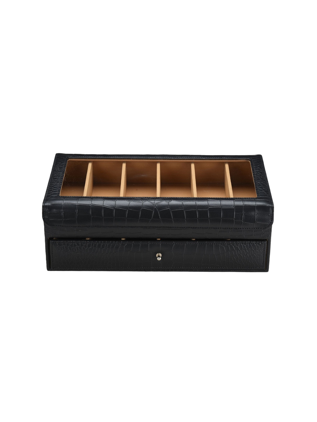 

essart Leather Sunglasses Organiser, Black