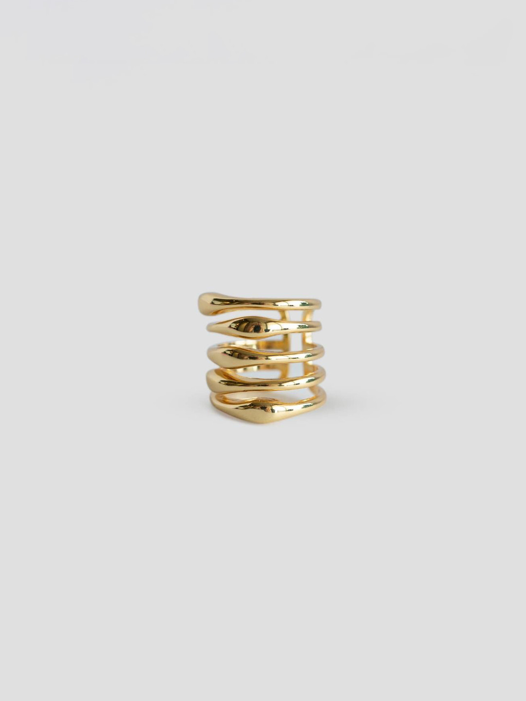

Don't Call Me Princess 18K Gold-Plated Stainless Steel Stairway To Paradise Finger Ring