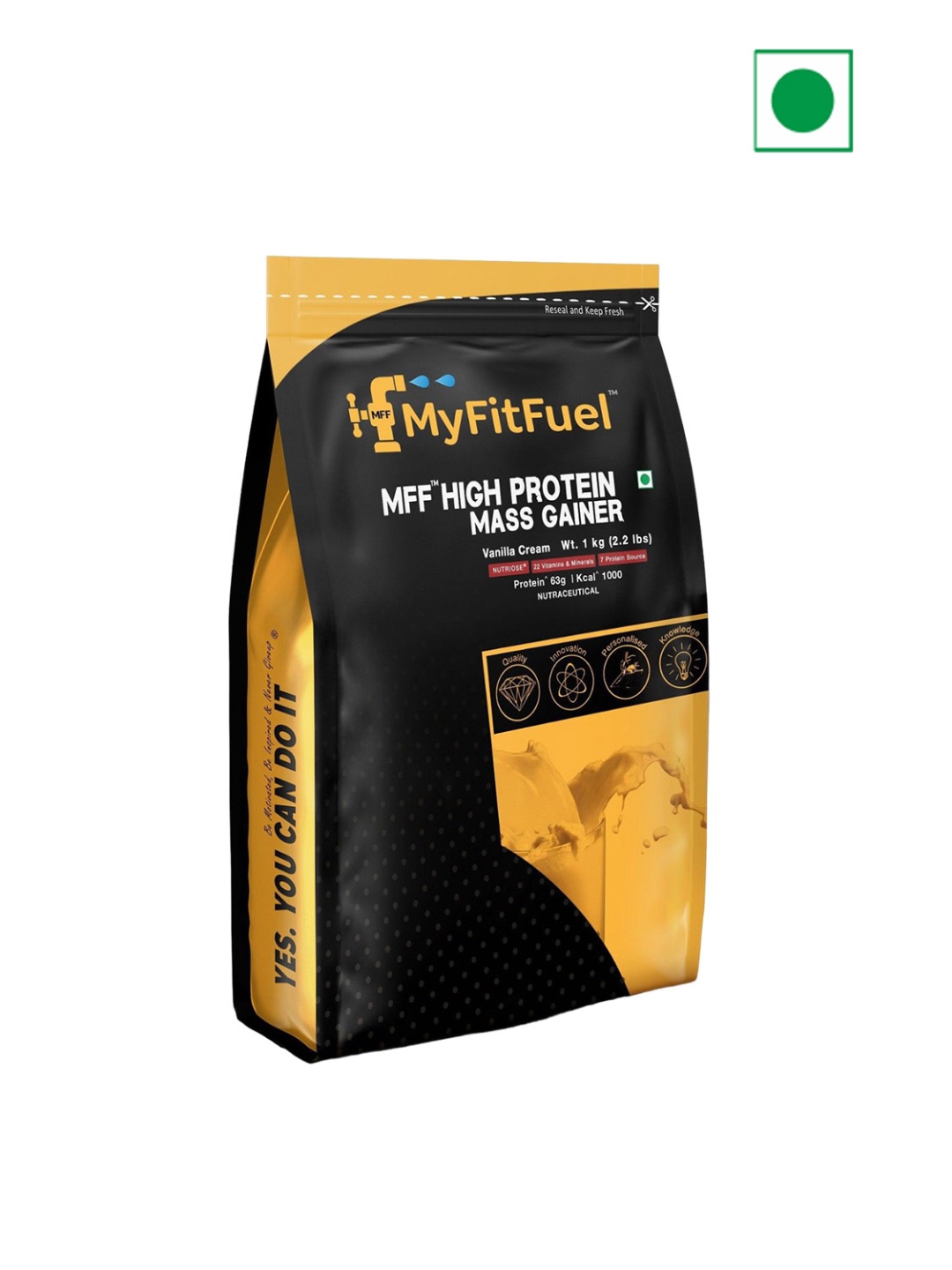 

MyFitFuel Mass Gainer High Protein- Vanilla Cream-1kg