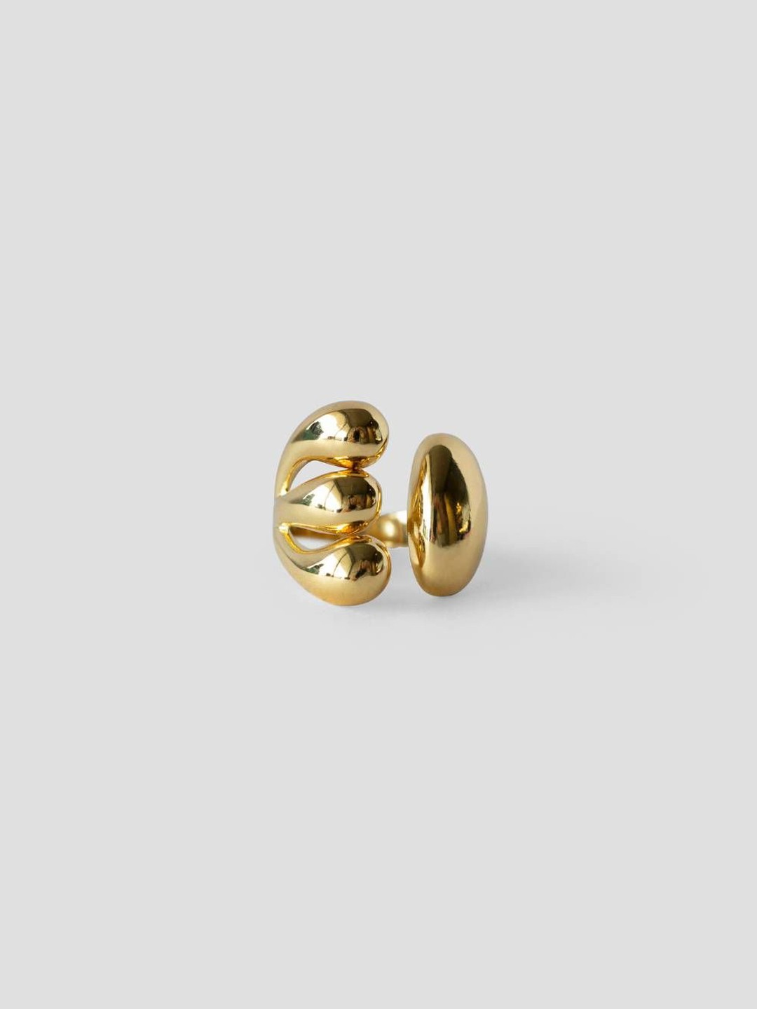 

Don't Call Me Princess Demi-Fine Gold-Plated Stainless Steel Adjustable Hug Finger Ring