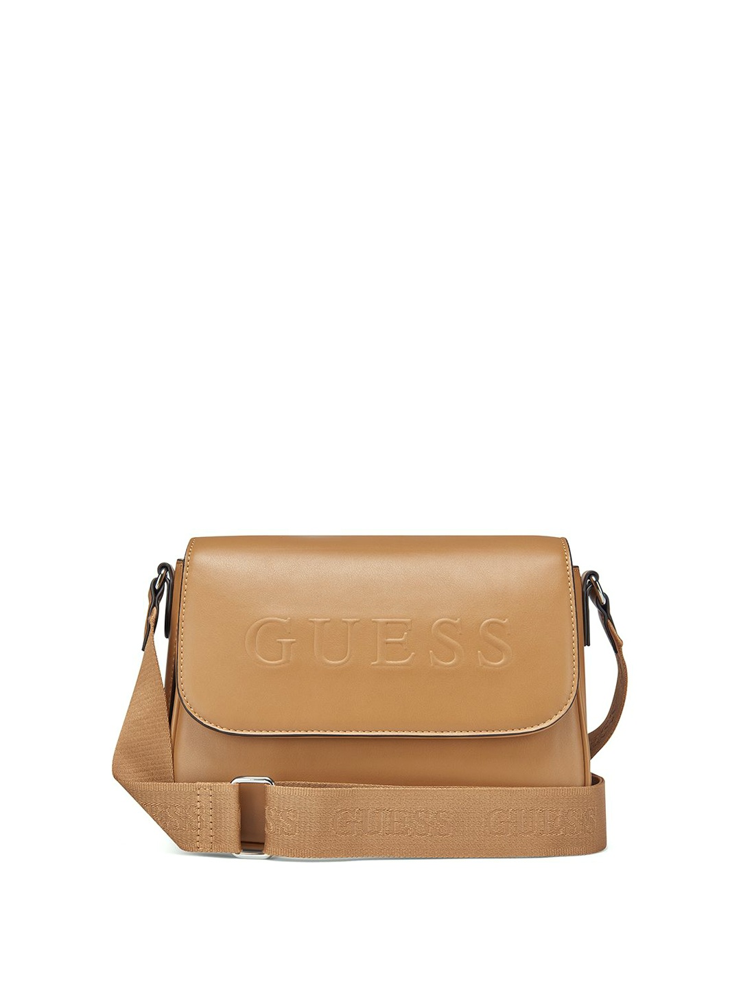 

GUESS PU Structured Shoulder Bag, Brown