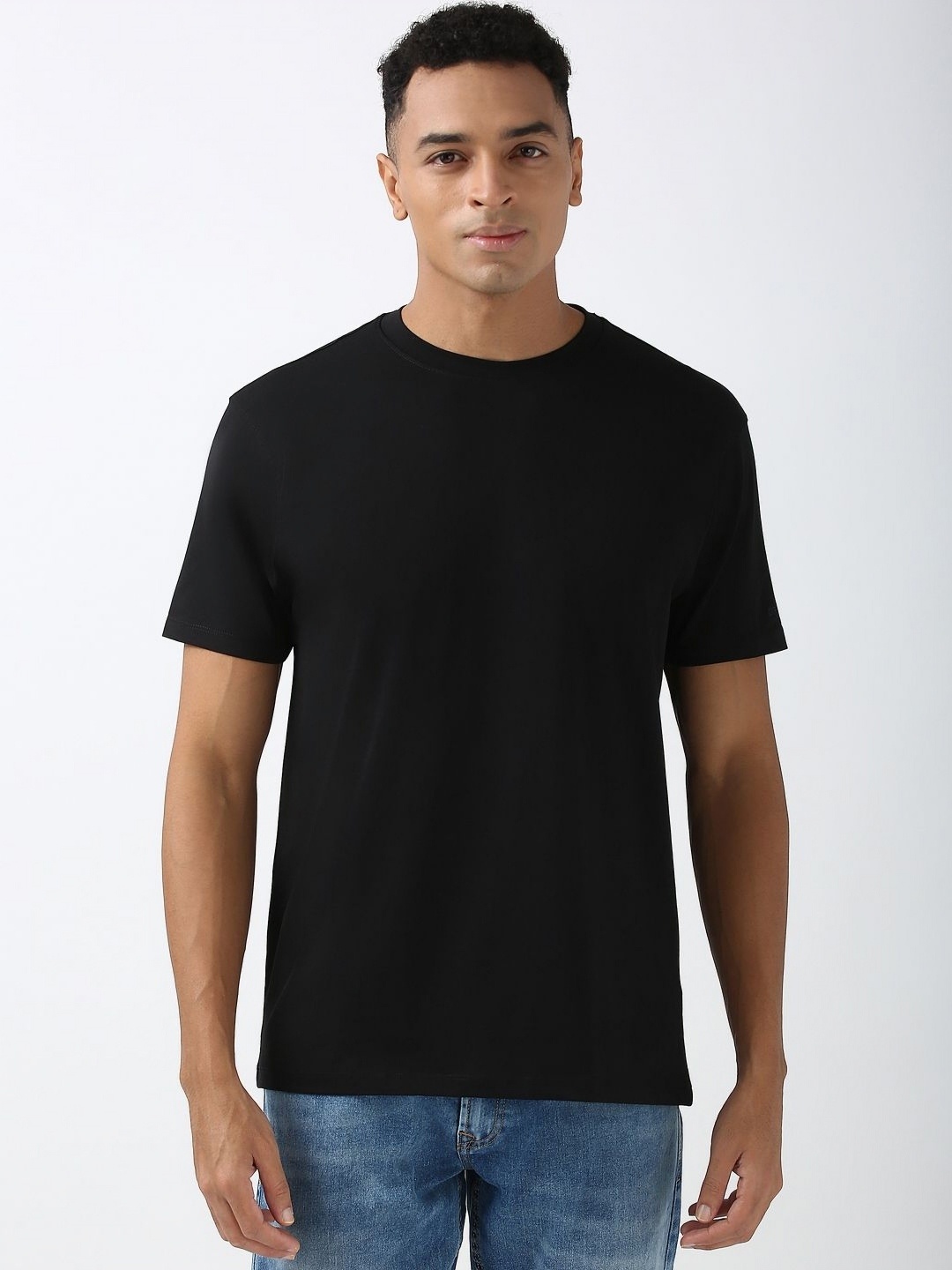 

Peter England Casuals Men T-shirt, Black