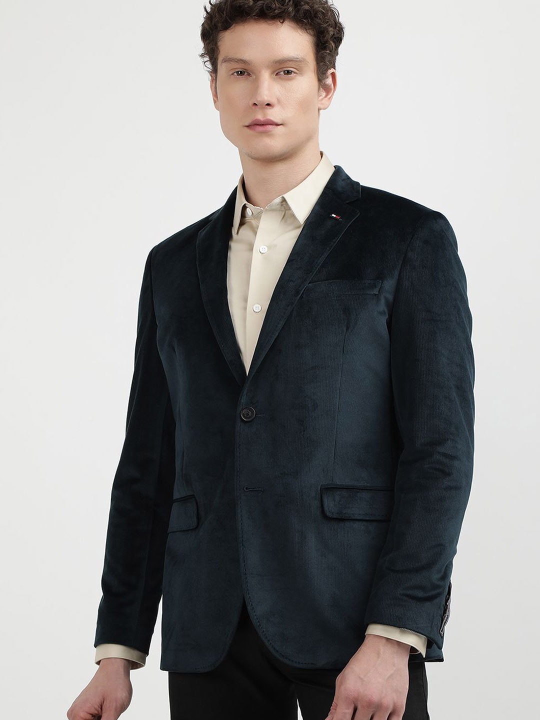 

Tommy Hilfiger Single-Breasted Blazers, Blue
