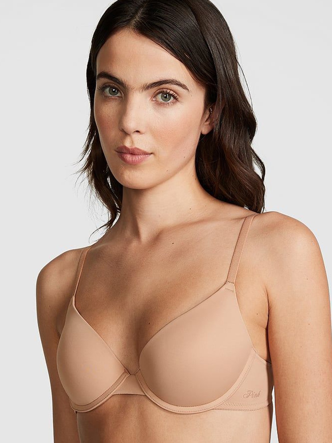 

Victoria's Secret Bra Medium Coverage Underwired Heavily Padded, Beige