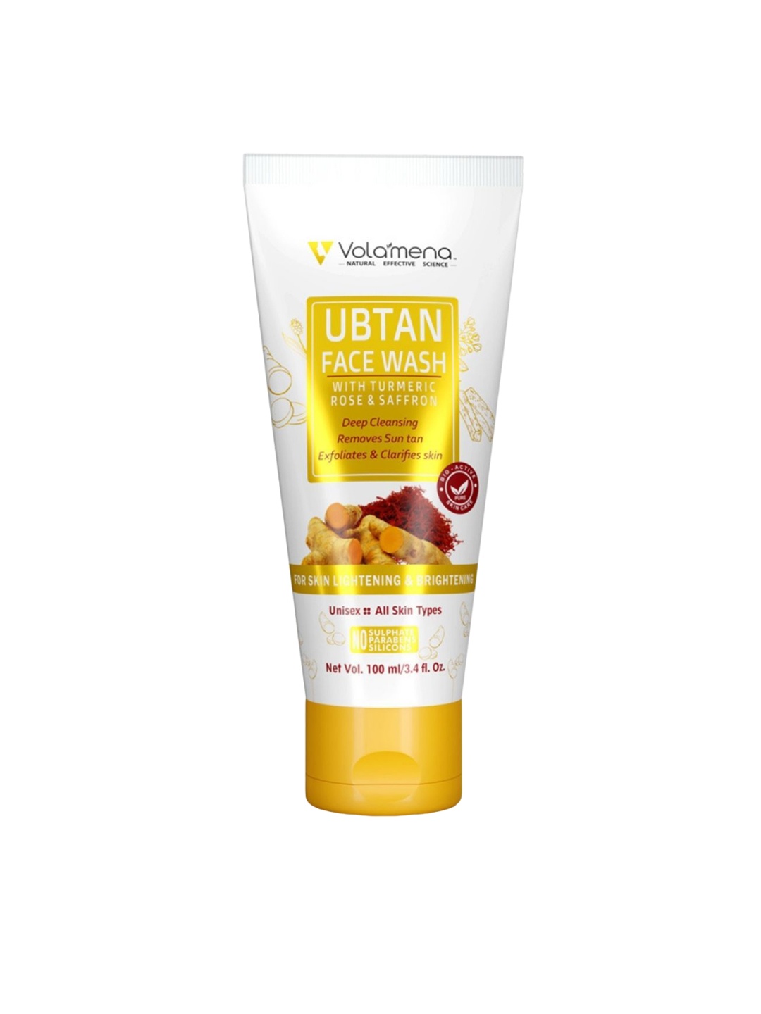 

Volamena De-Tan Exfoliate Ubtan Face Wash 100 ml, White