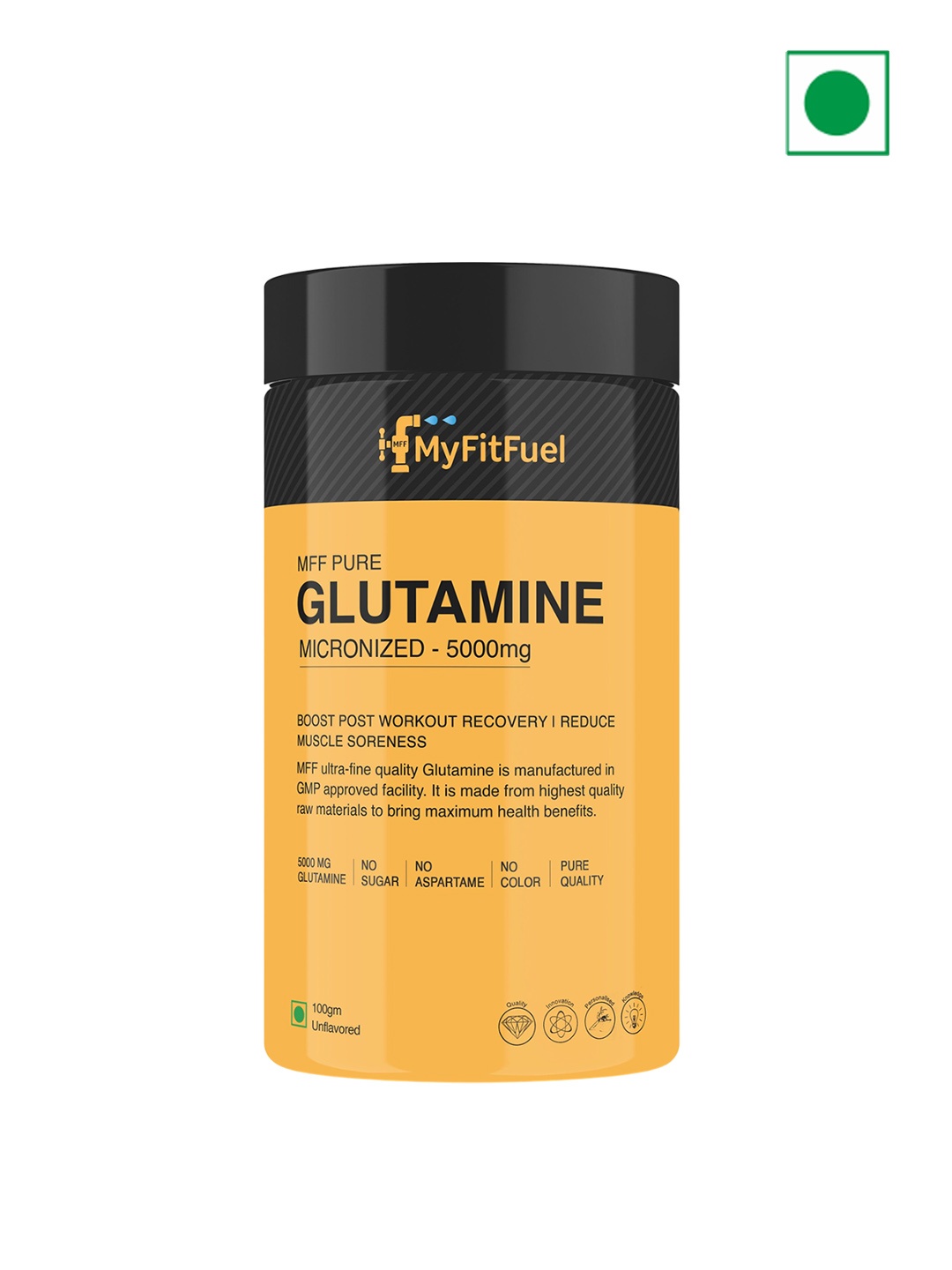

MyFitFuel MFF Pure Glutamine Micronized - 100g, Cream