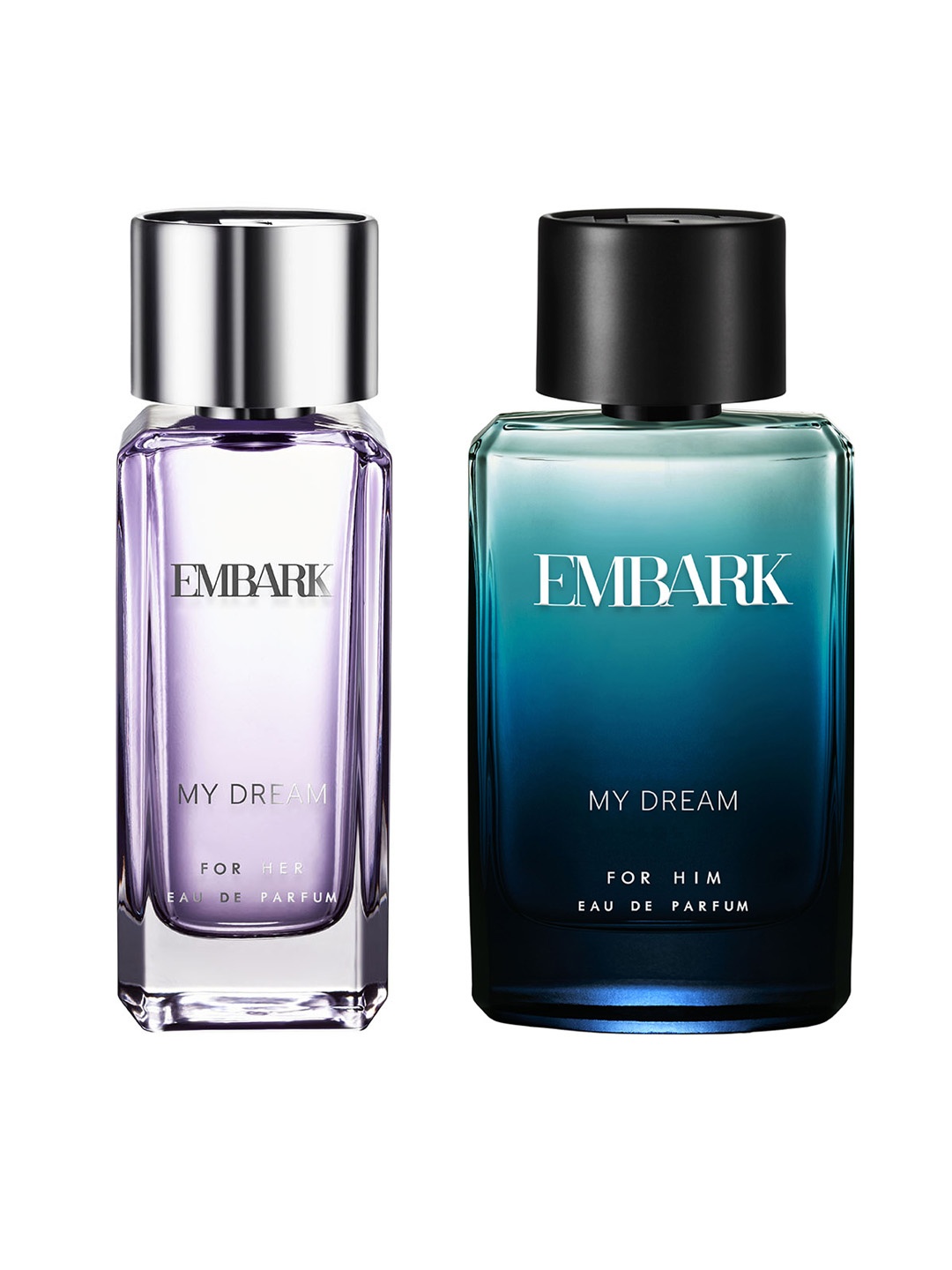 

EMBARK Set Of 2 Eau De Parfum - Women My Dream For Her 100ml & Men My Dream 100ml, Violet