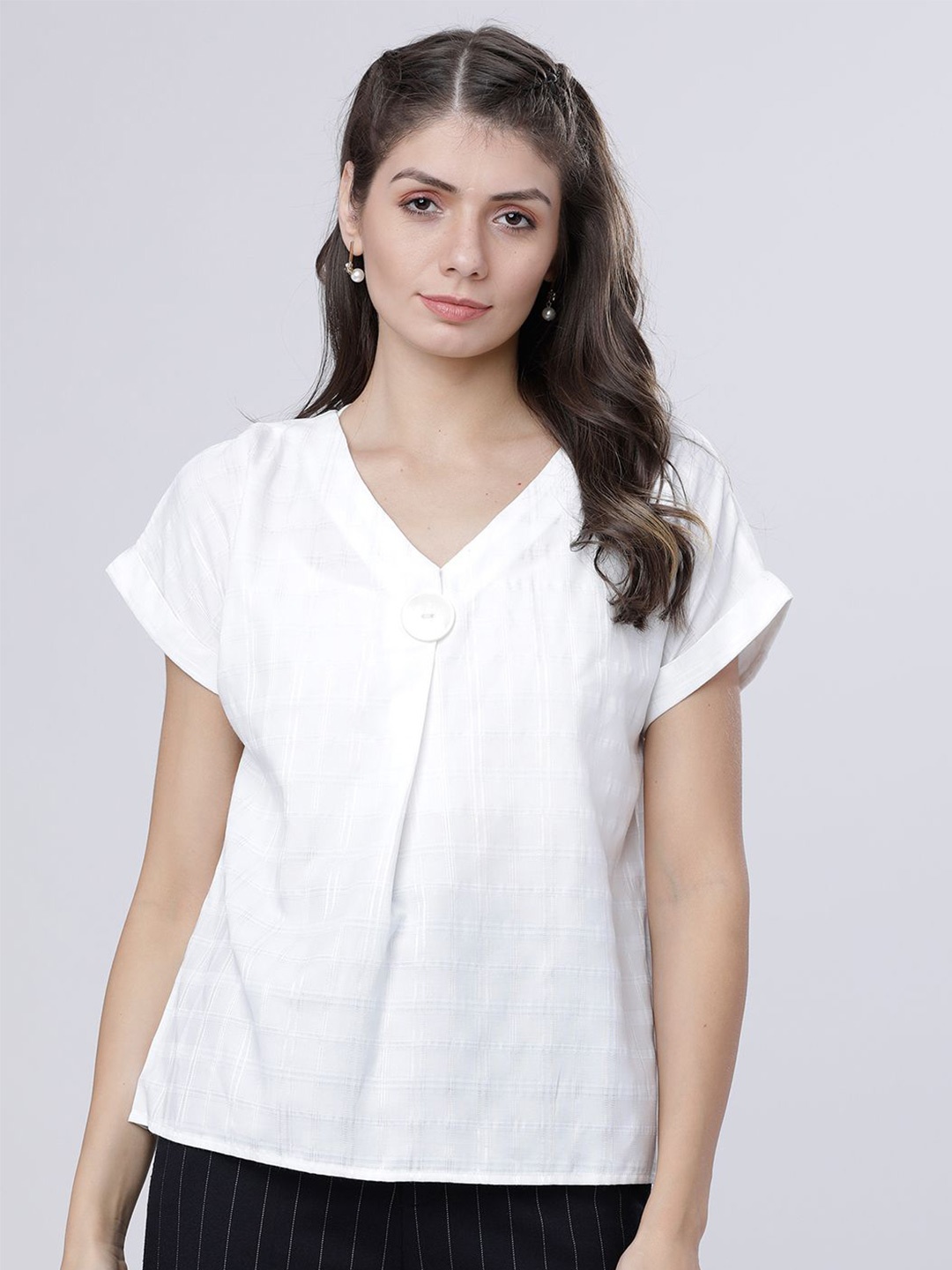 

Tokyo Talkies Extended Sleeves Top, White