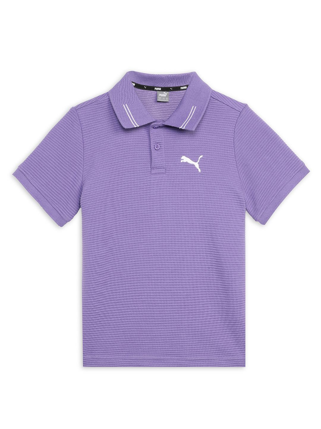 

Puma Ottoman Polo B Boys Printed Cotton Short Sleve T-Shirts, Purple