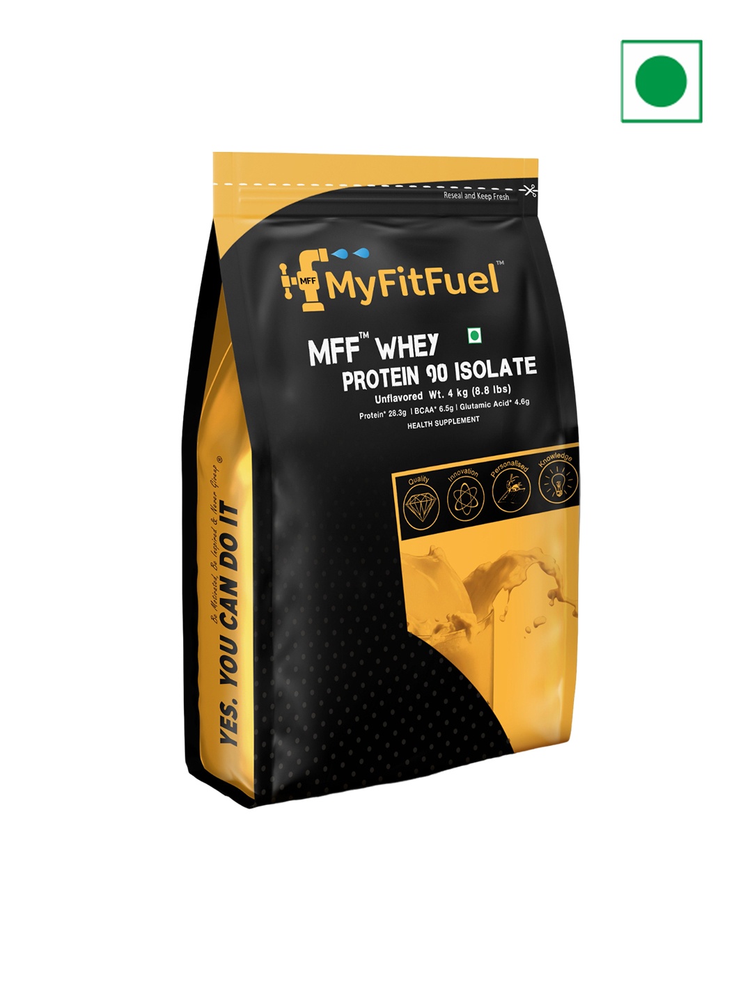 

MyFitFuel Whey Protein 90 Isolate- Unflavoured- 4kg, Cream