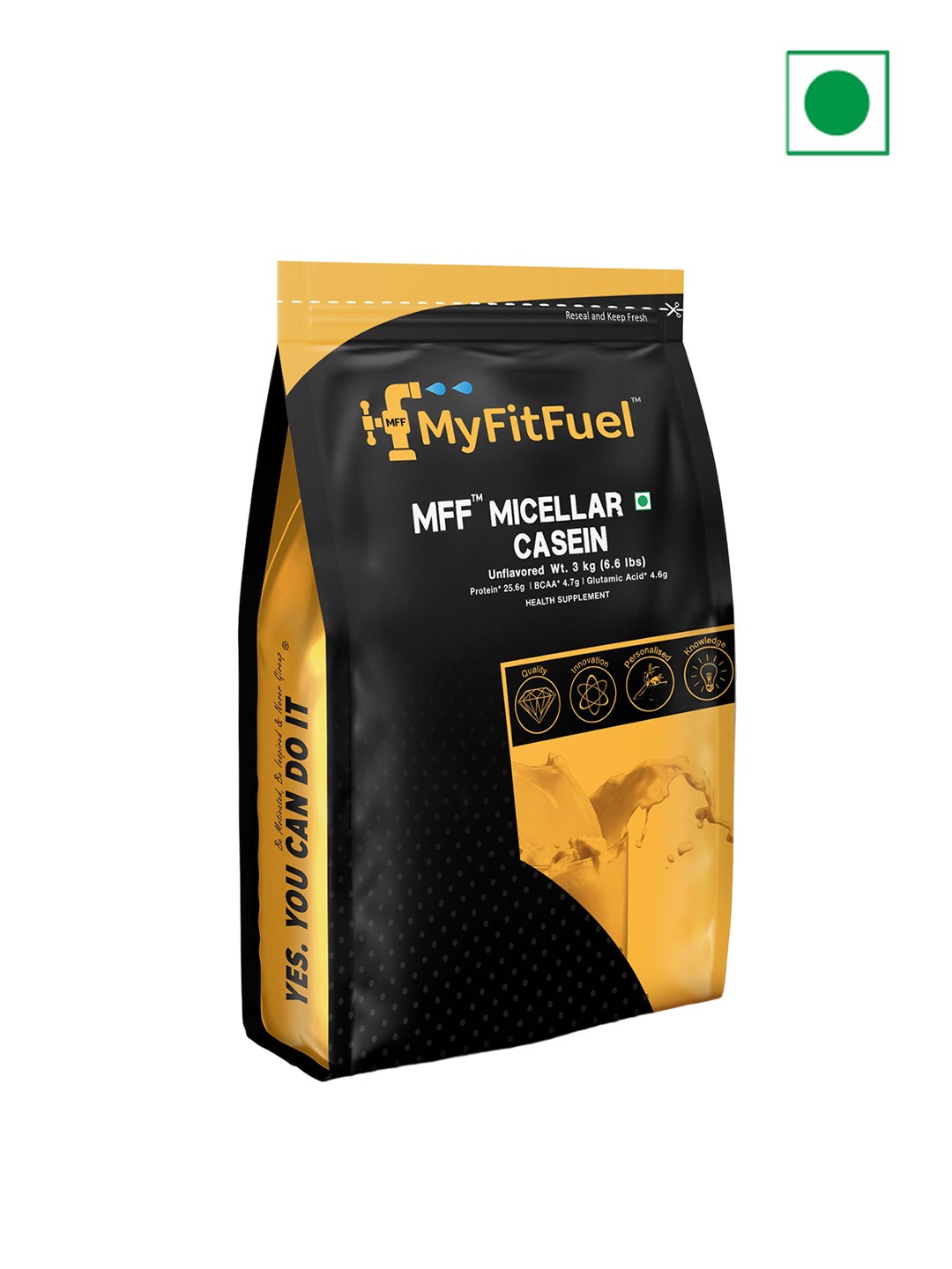 

MyFitFuel Micellar Casein Whey Protein - Unflavoured - 3kg, Cream