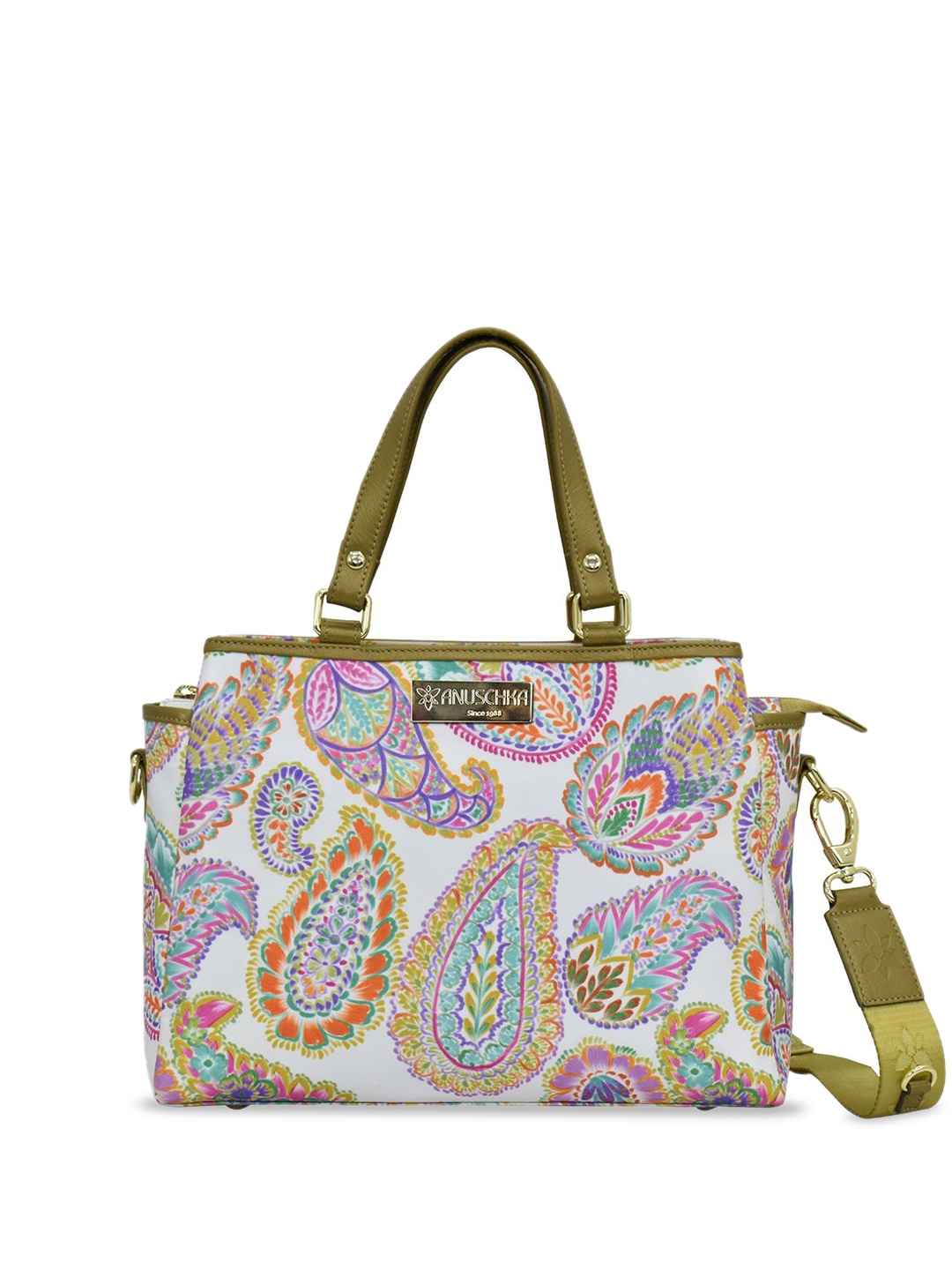 

Anuschka Printed Oversized Structured Satchel, Multi