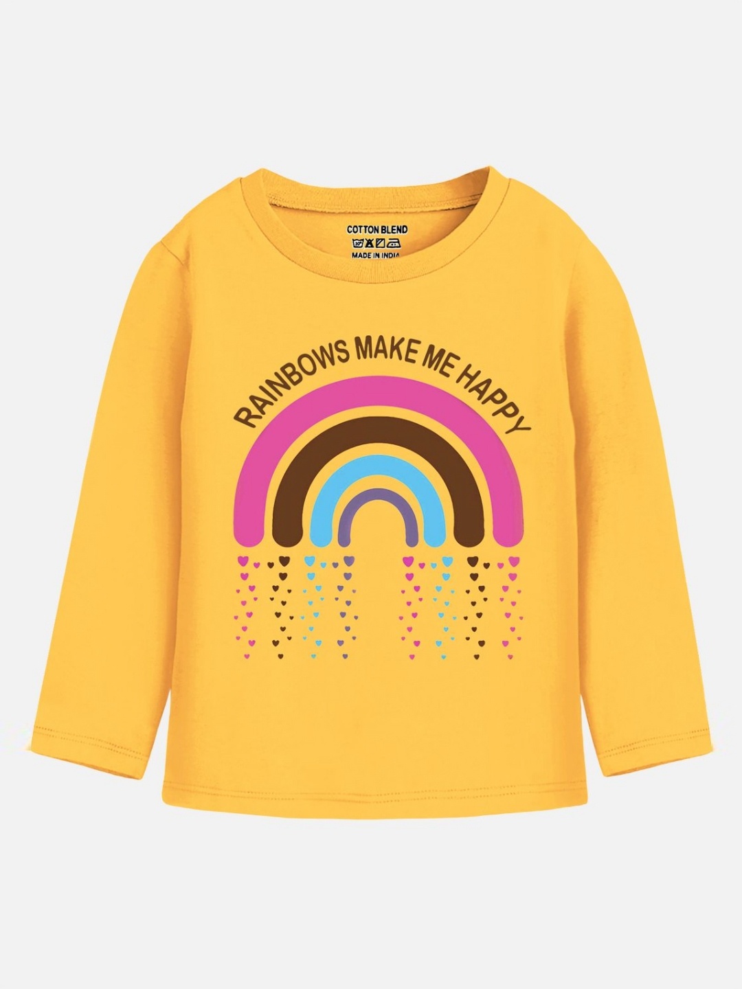 

YK X Trampoline Girls Printed T-shirt, Yellow