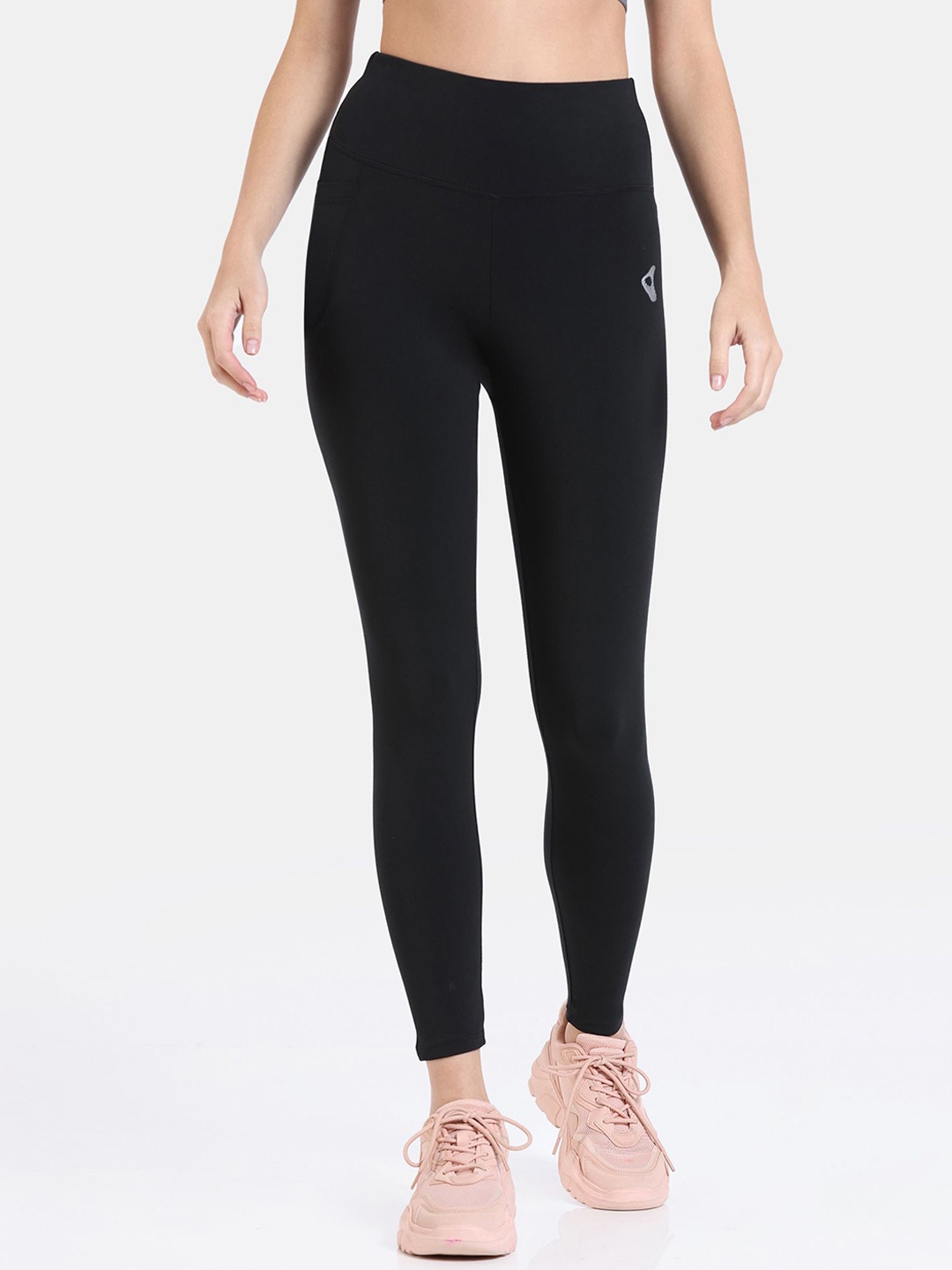 

Zelocity by Zivame High Rise Tights, Black