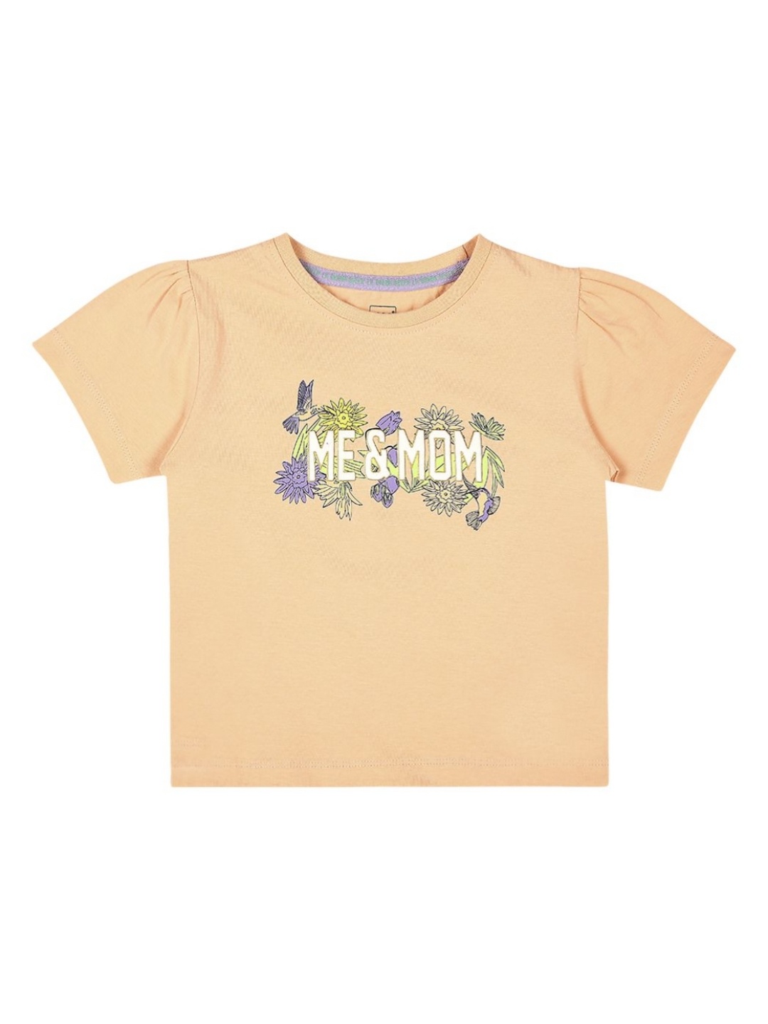 

MeeMee Girls Printed Applique T-shirt, White
