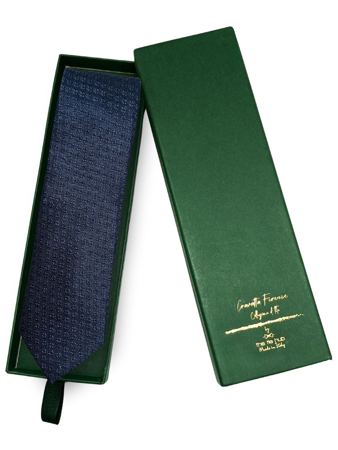 

The Tie Hub Men Broad Tie, Navy blue