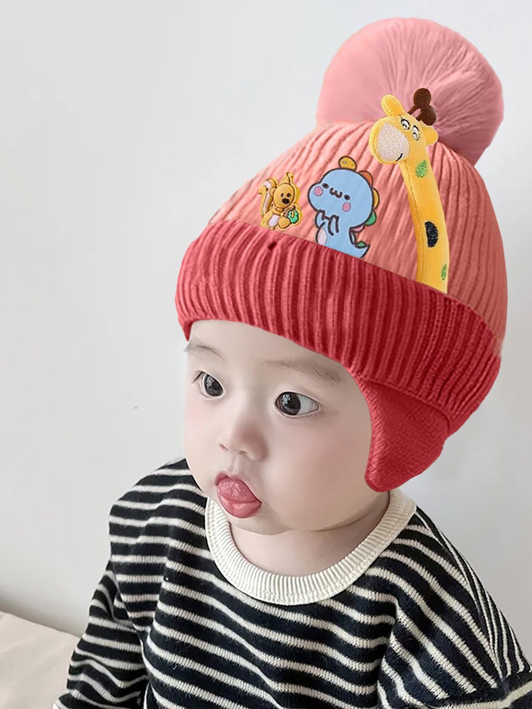 

SYGA Unisex Kids Woollen Beanie, Pink