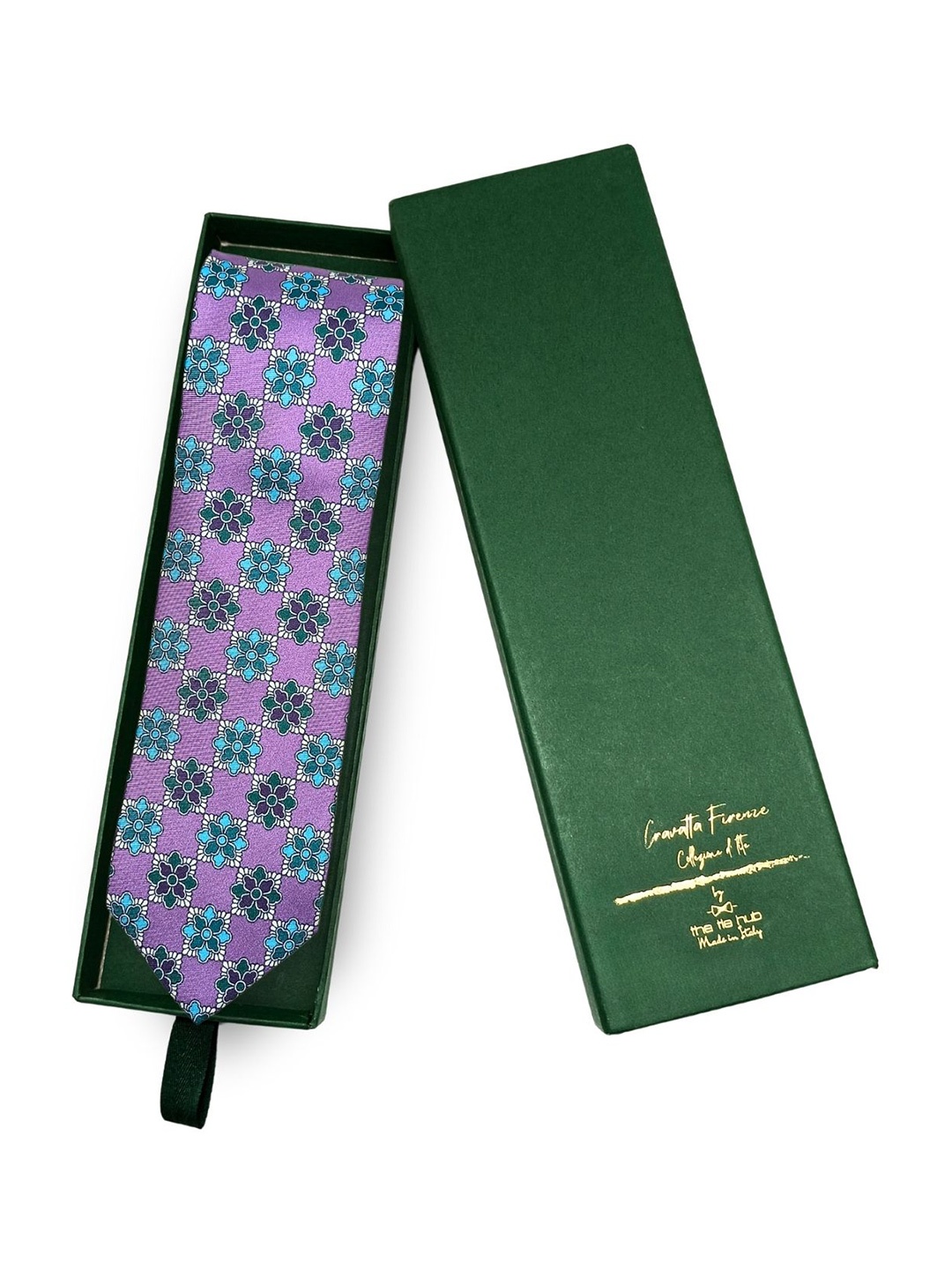 

The Tie Hub Men Printed Broad Tie, Purple