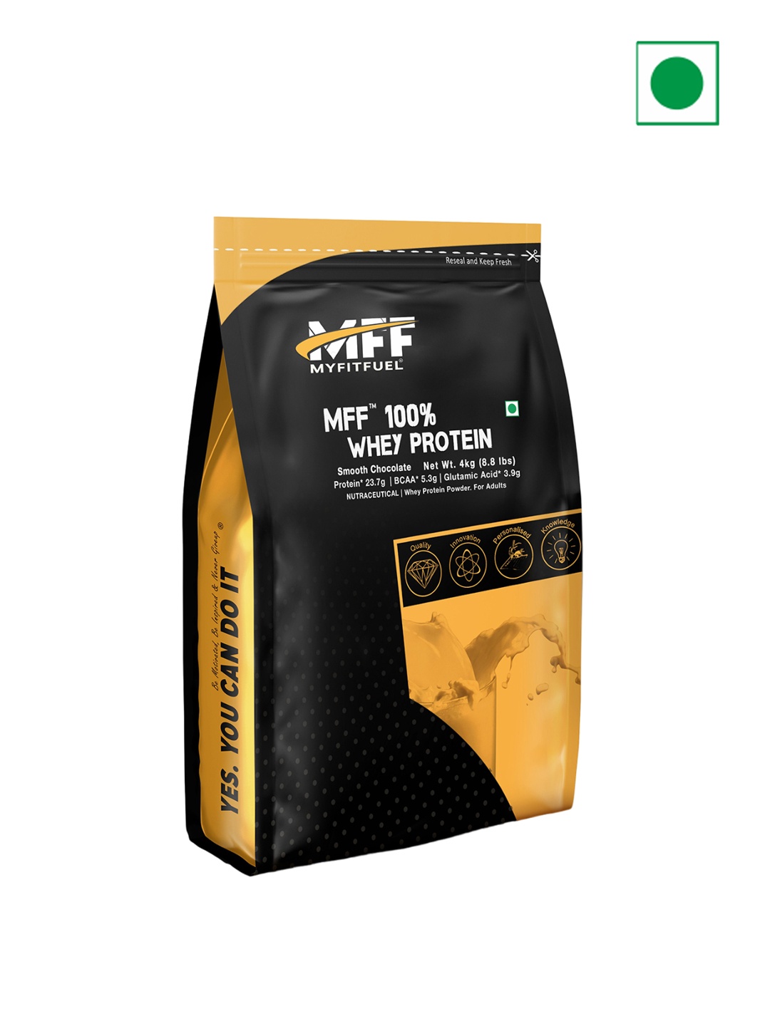

MyFitFuel 100% Whey Protein- Smooth Chocolate Flavour- 4kg, Brown