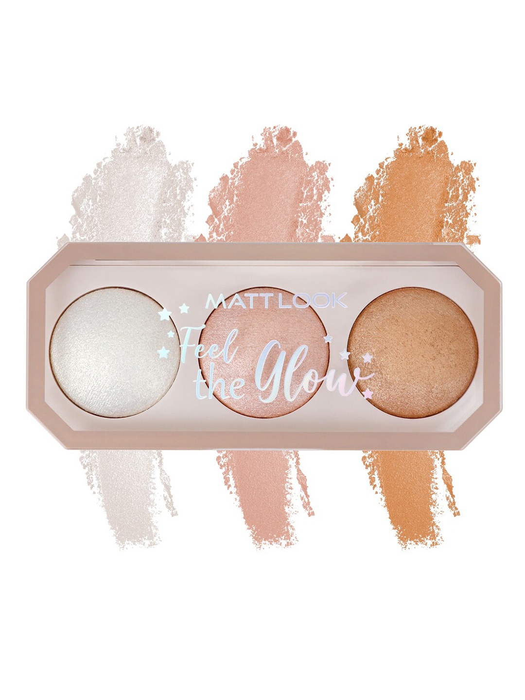 

MATTLOOK Feel The Glow Baked Trio Highlighter - Light house, Silver