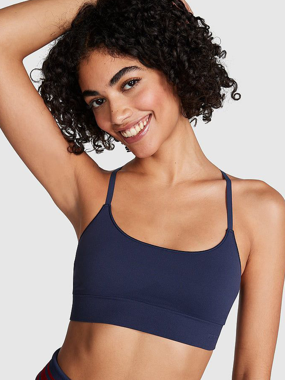 

Victoria's Secret Full Coverage Lightly Padded Seamless Scoop Sports Bra, Blue
