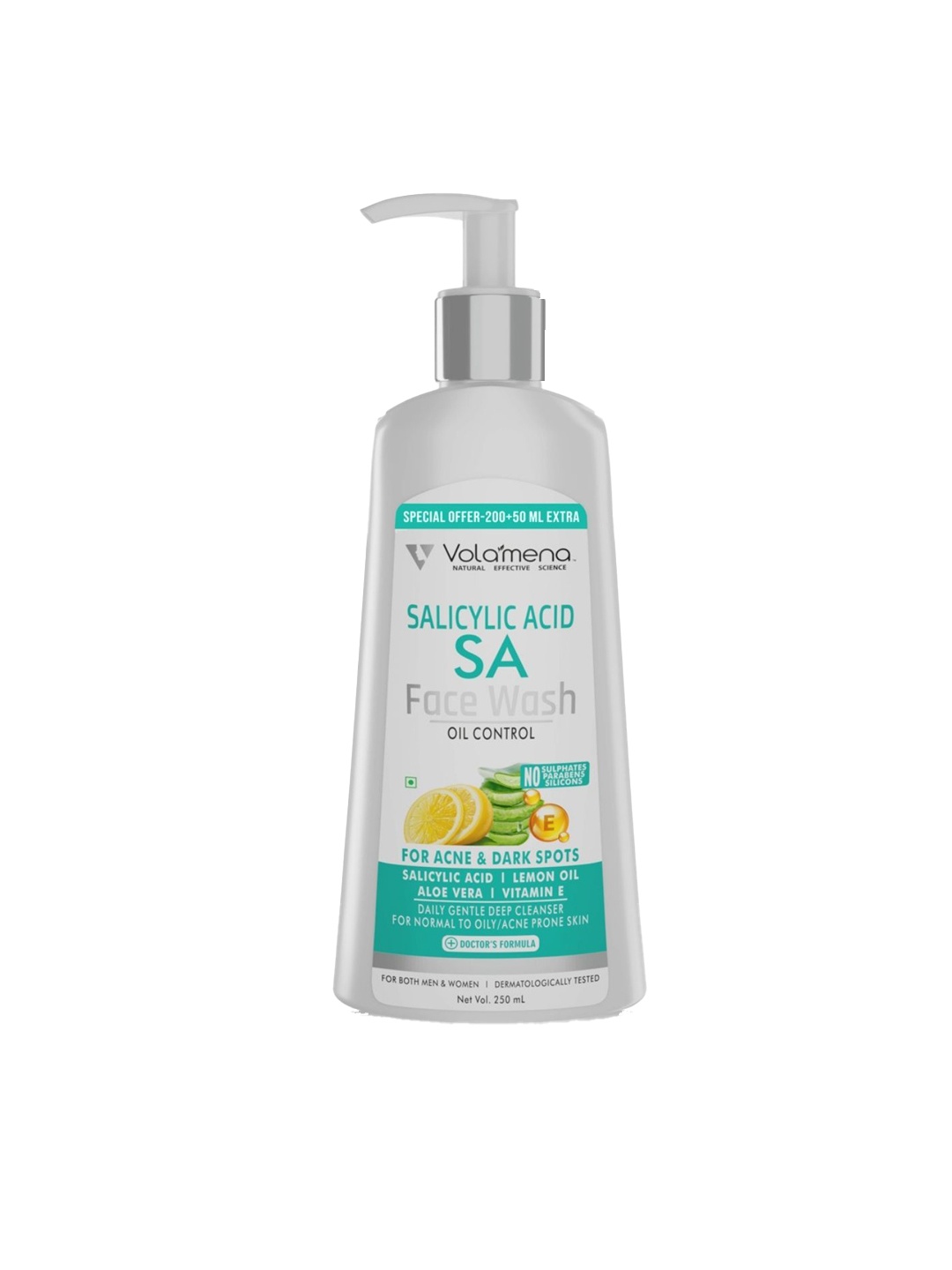 

Volamena Oil Control Salicylic Face Wash 250 ml, White