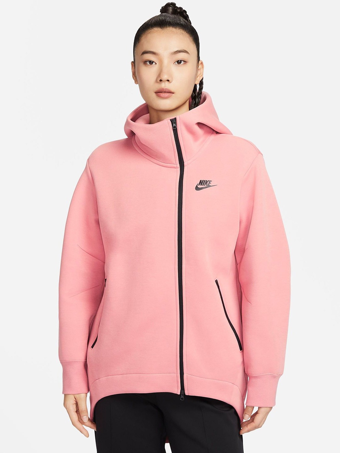 

Nike Sportswear Tech Fleece Women's Oversized Full-Zip Hoodie, Pink