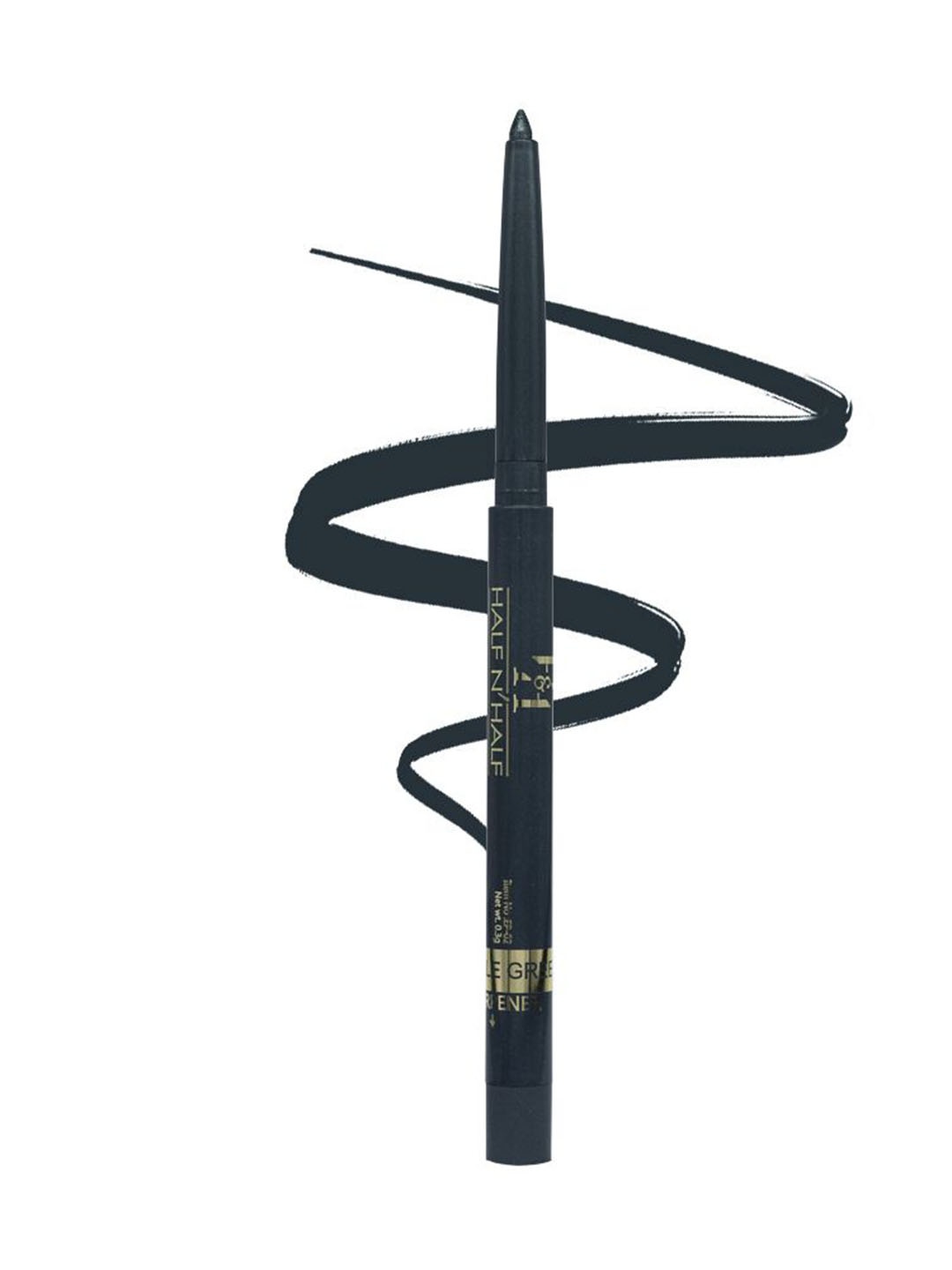 

Half N Half One Stroke Defining Auto Eyeliner Kohl Kajal - Metallic Black