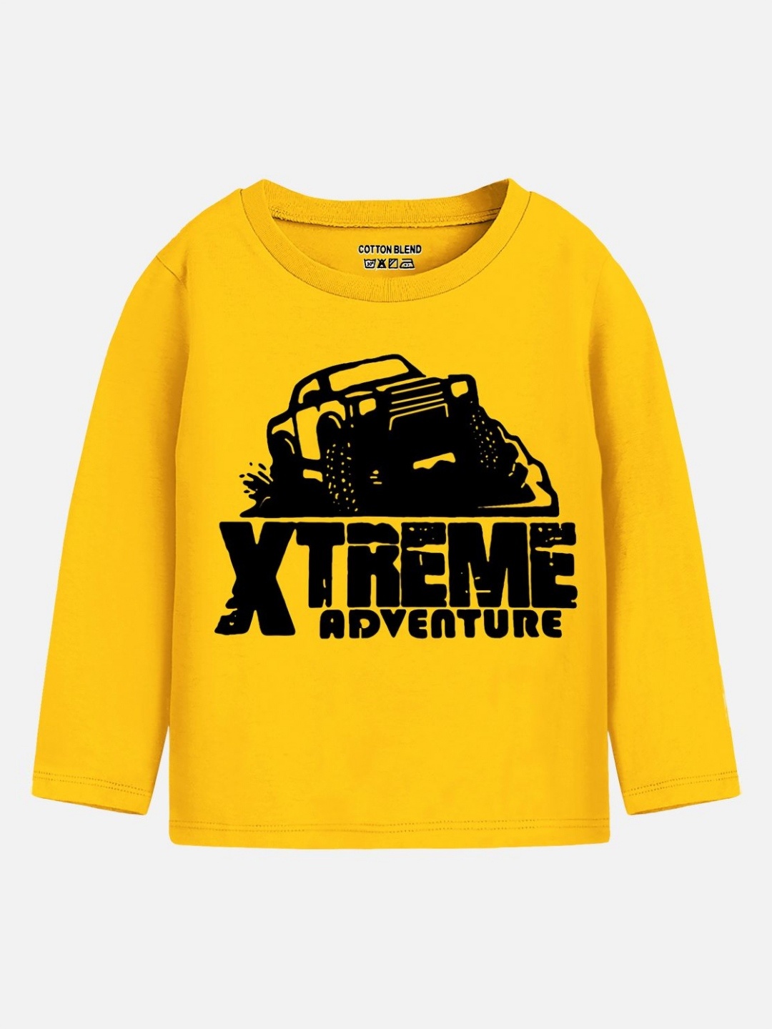 

YK X Trampoline Boys Printed T-shirt, Yellow
