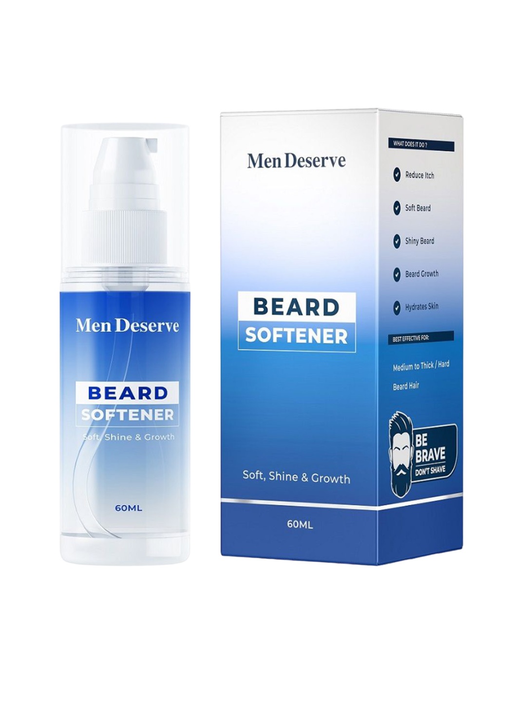 

Men Deserve Beard Softener With Tea Tree Oil - 60ml, Blue