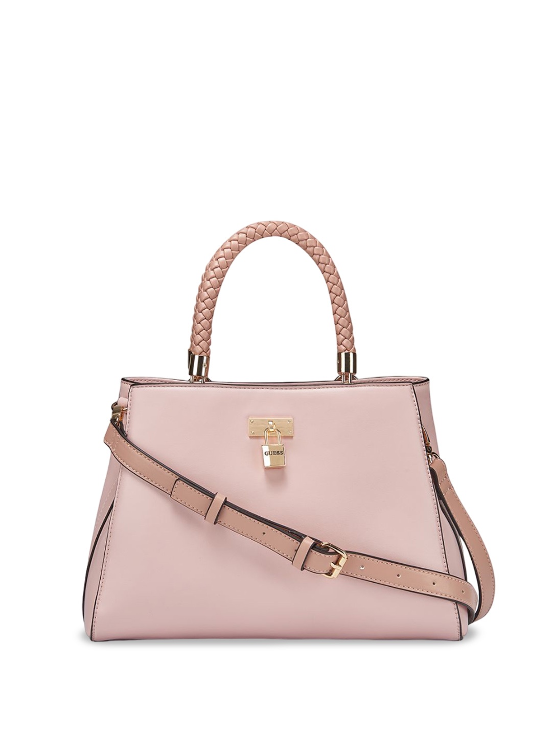 

GUESS PU Shopper Satchel, Pink