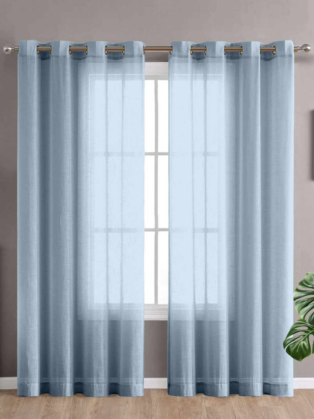 

DE CAMA Blue Set of 2 Window Curtain