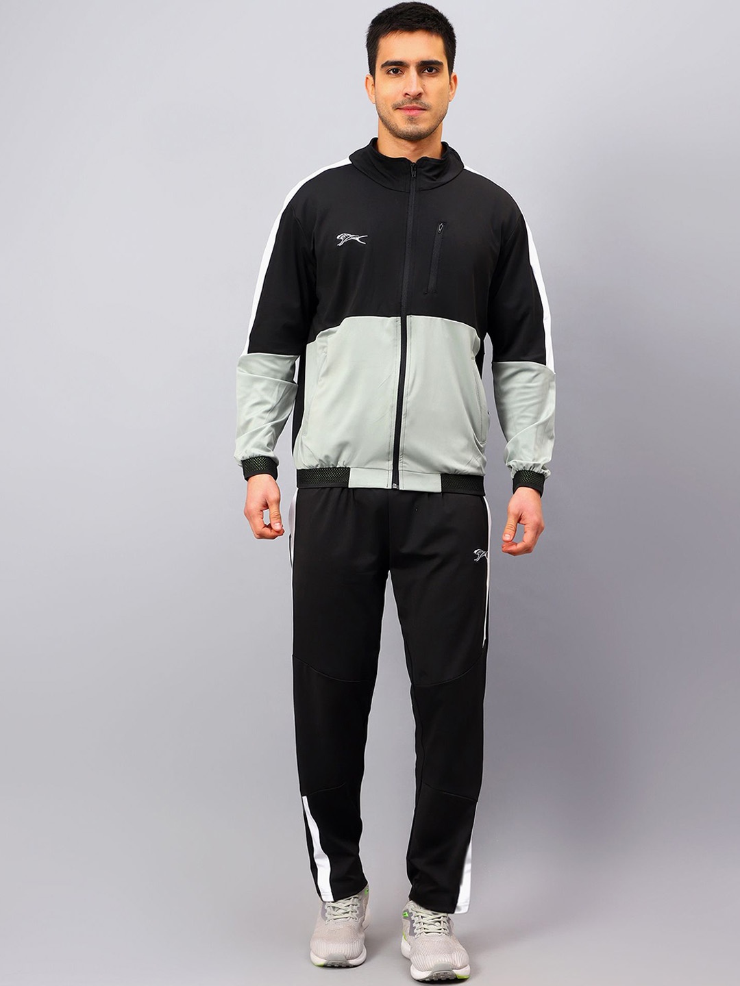 

Shiv Naresh Men Mock Collar Tracksuits, Black