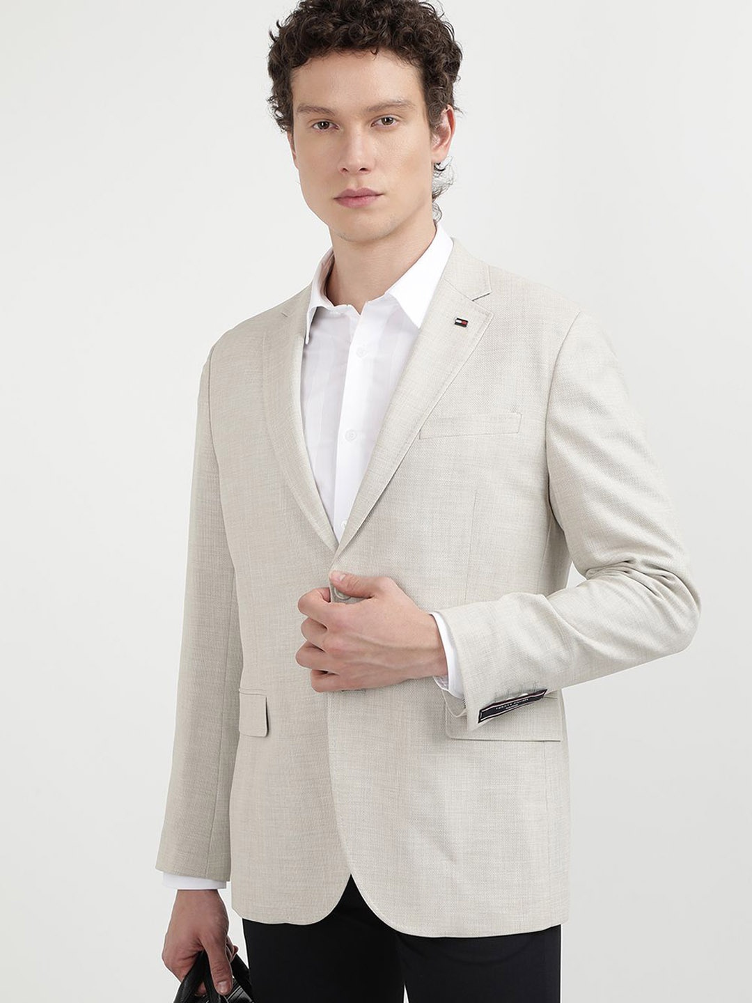 

Tommy Hilfiger Slim-Fit Single Breasted Blazer, Beige