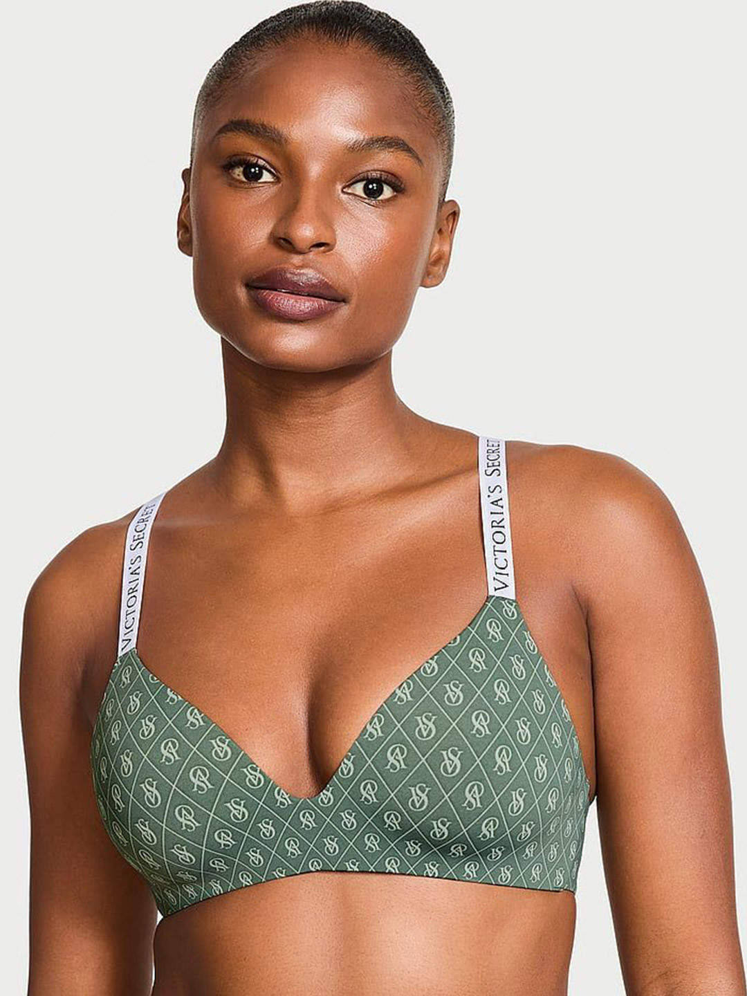 

Victoria's Secret Graphic Bra Medium Coverage Lightly Padded, Green