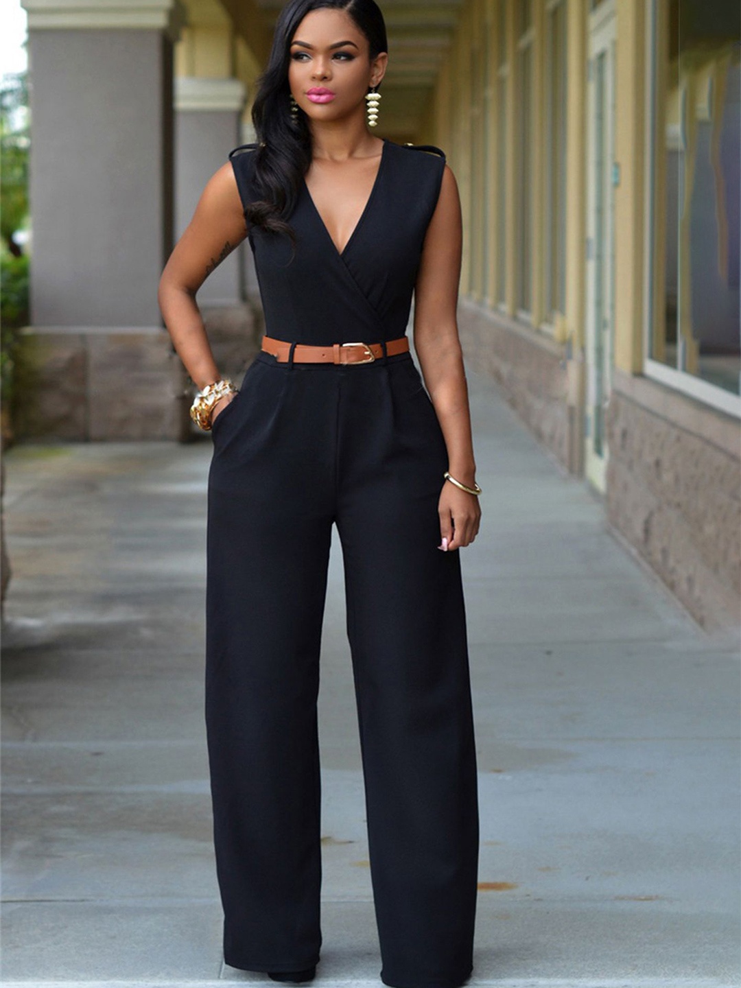 

LULU & SKY Basic Jumpsuit, Black