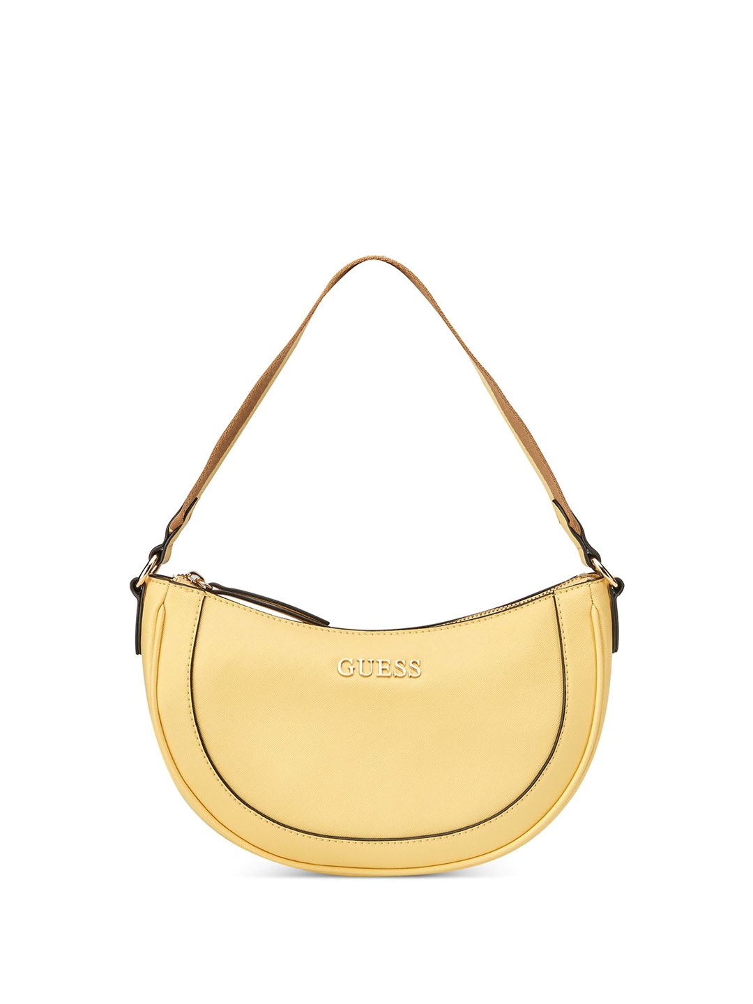 

GUESS Structured Shoulder Bag with Quilted, Yellow