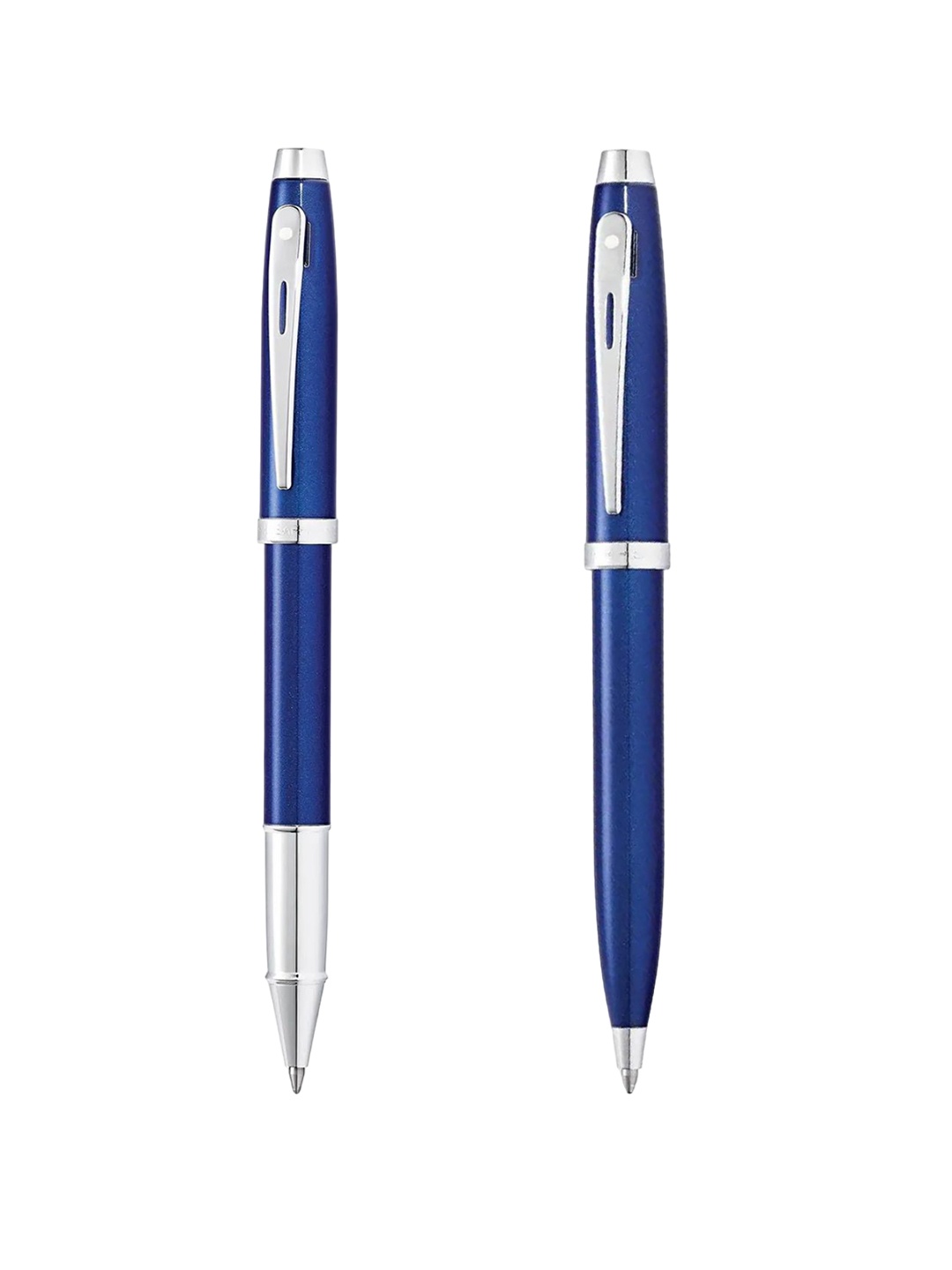 

Sheaffer Set Of 2 Glossy Blue Gift100 Rollerball Pen & Ball Pen