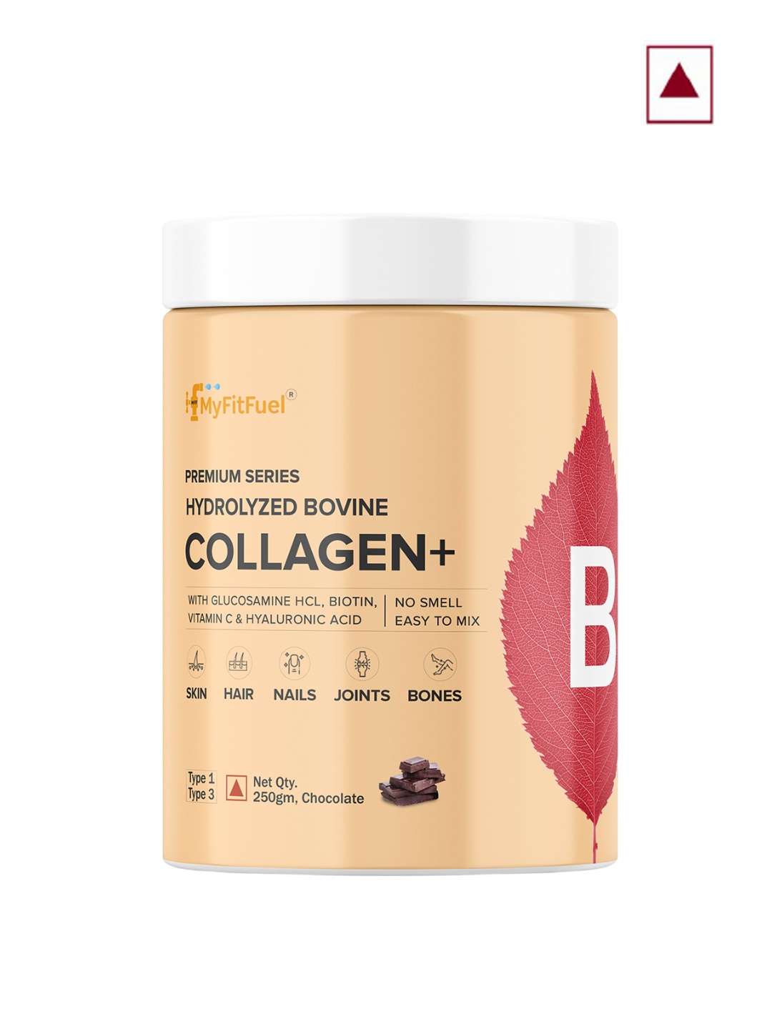 

MyFitFuel Premium Series Hydrolyzed Bovine Collagen+ - 250g - Chocolate, Brown