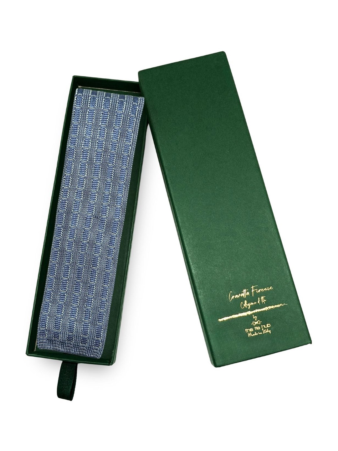 

The Tie Hub Men Printed Broad Tie, Blue