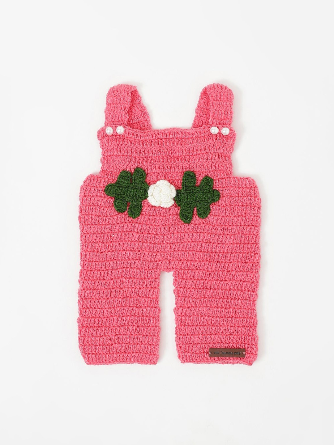 

The Original Knit Kids Self Designed Dungarees, Pink