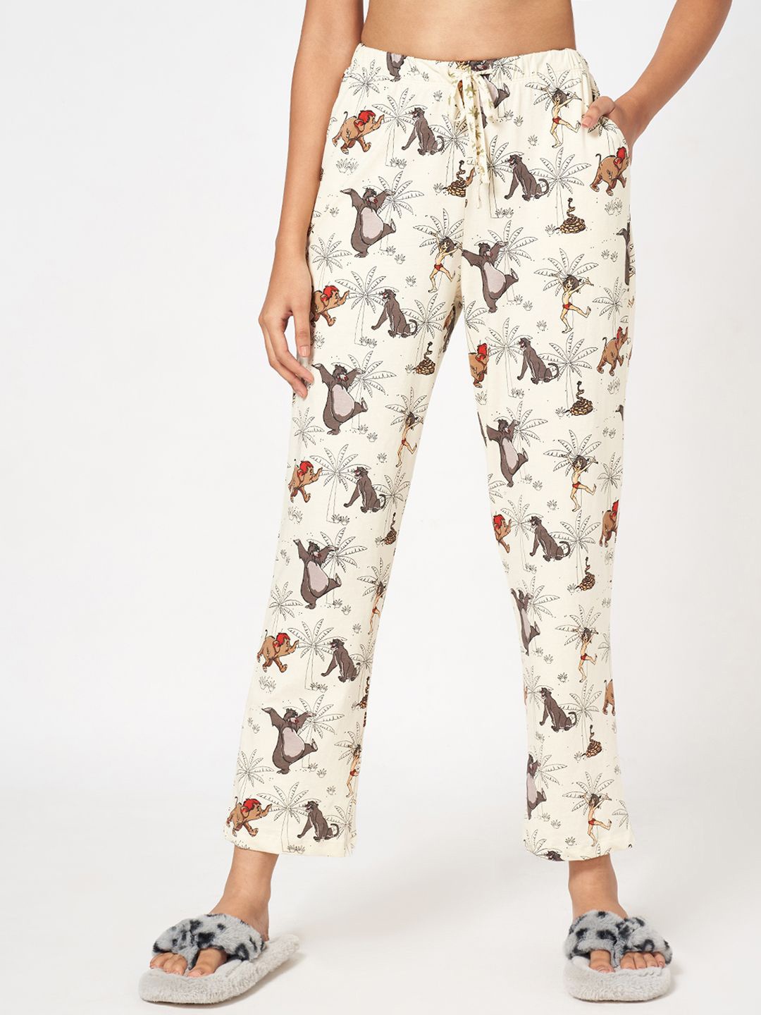 

Dreamz by Pantaloons Relaxed-Fit Straight-Leg Lounge Pants, White