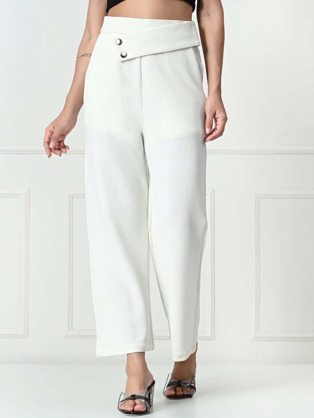 

Gladly Women Relaxed Trousers, White