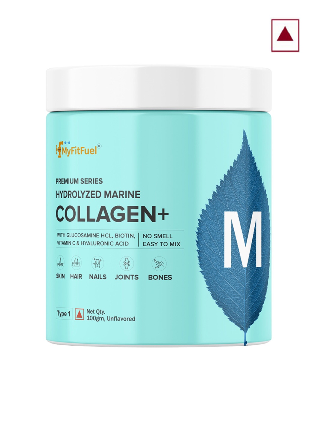 

MyFitFuel Premium Series Hydrolyzed Marine Collagen+ - 100g - Unflavoured, Cream