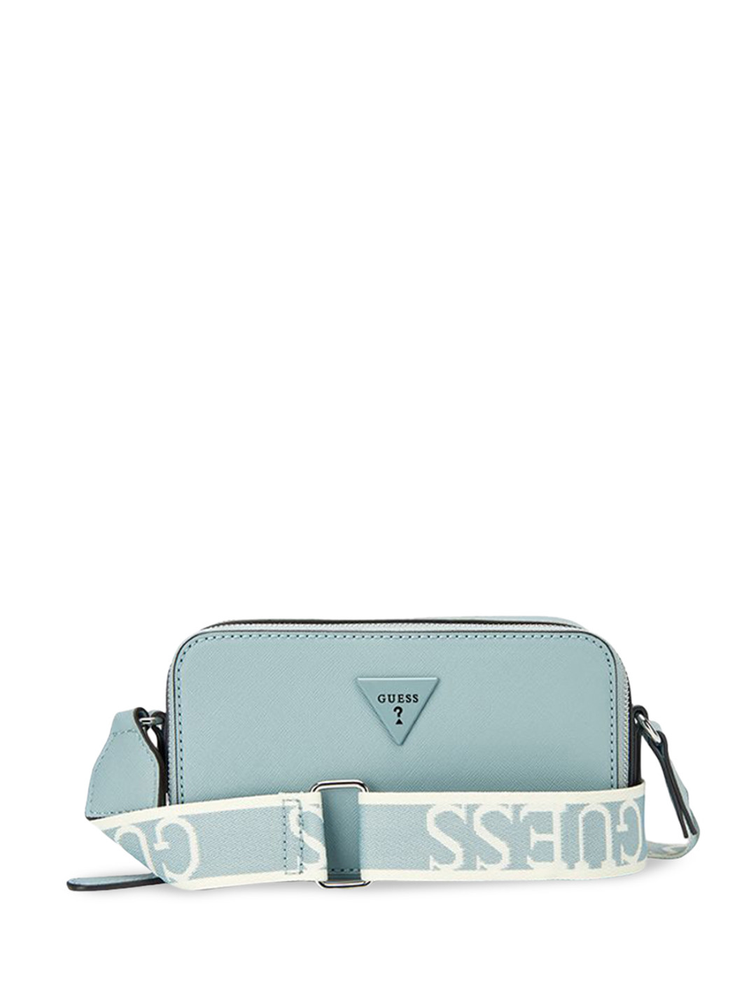 

GUESS Structured Shoulder Bag with Bow Detail, Blue