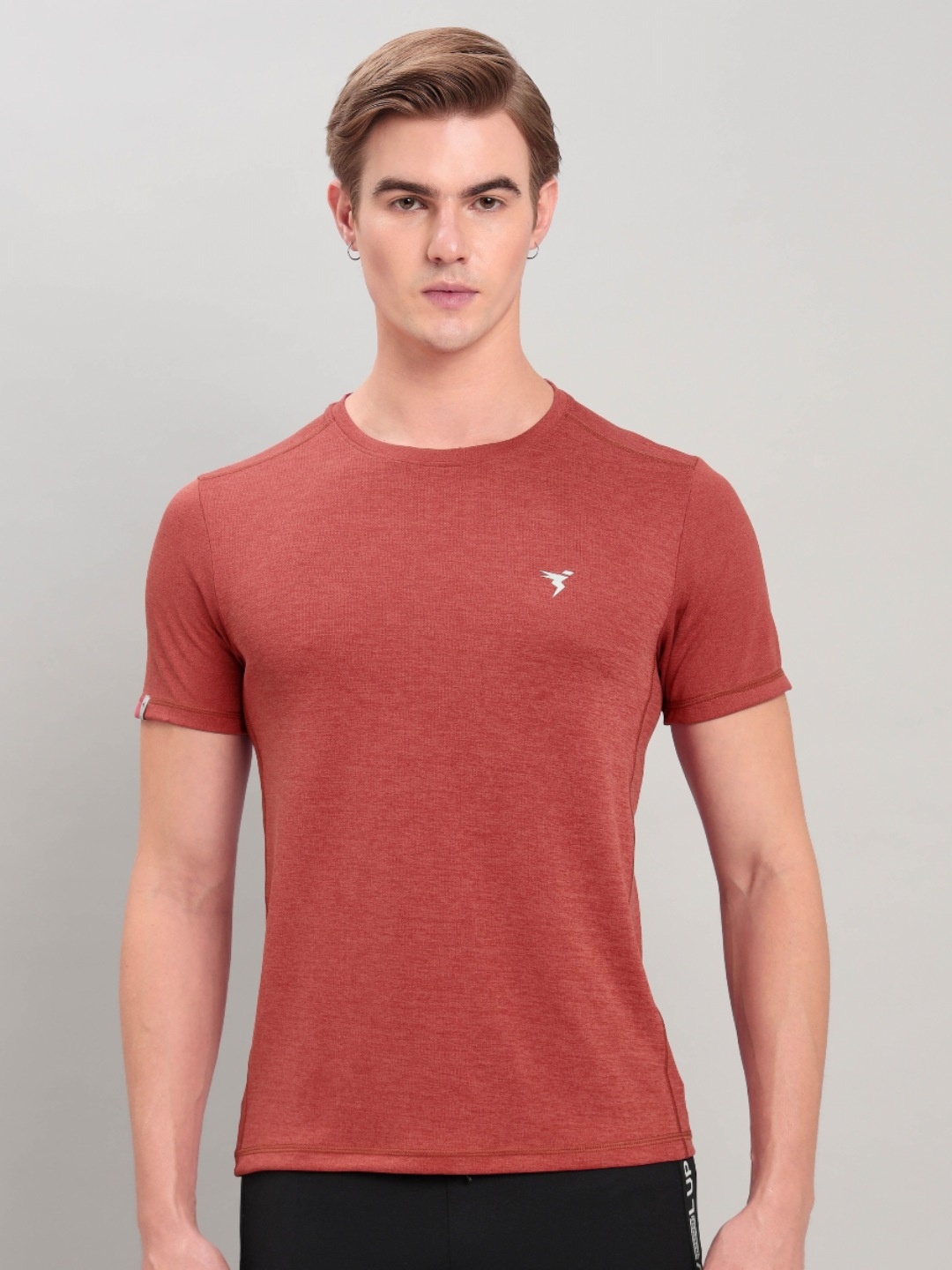 

Technosport Men UPF50 Slim Fit T-shirt, Red