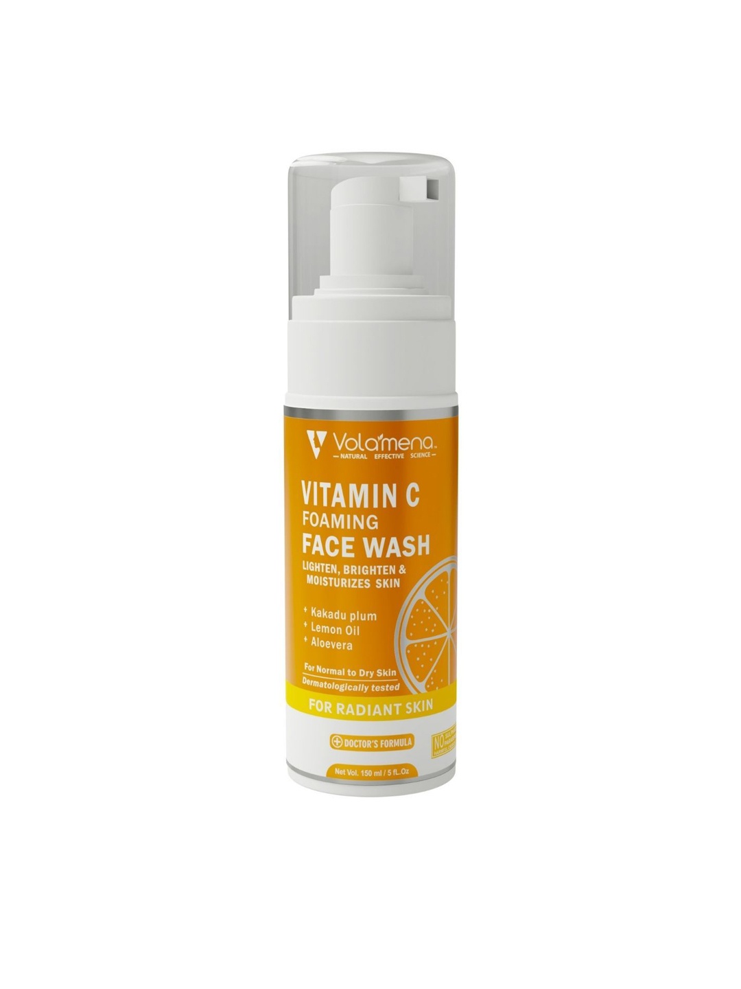 

Volamena Vitamin C Brightening Foaming Face Wash 150 ml, White
